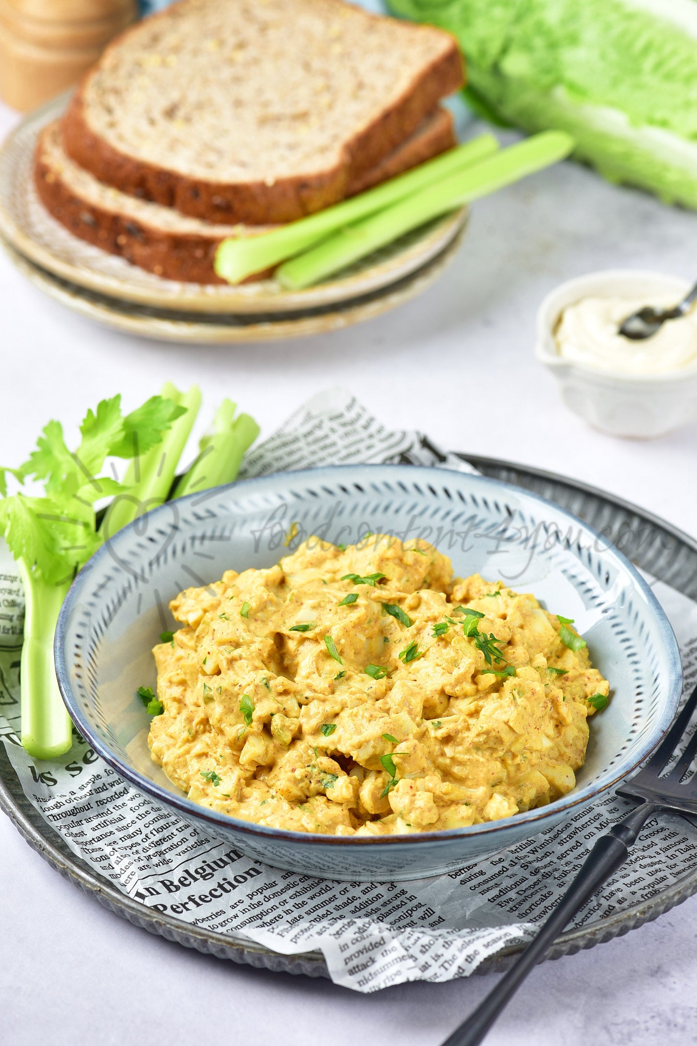 Curried Egg Salad - Set 4 of 5