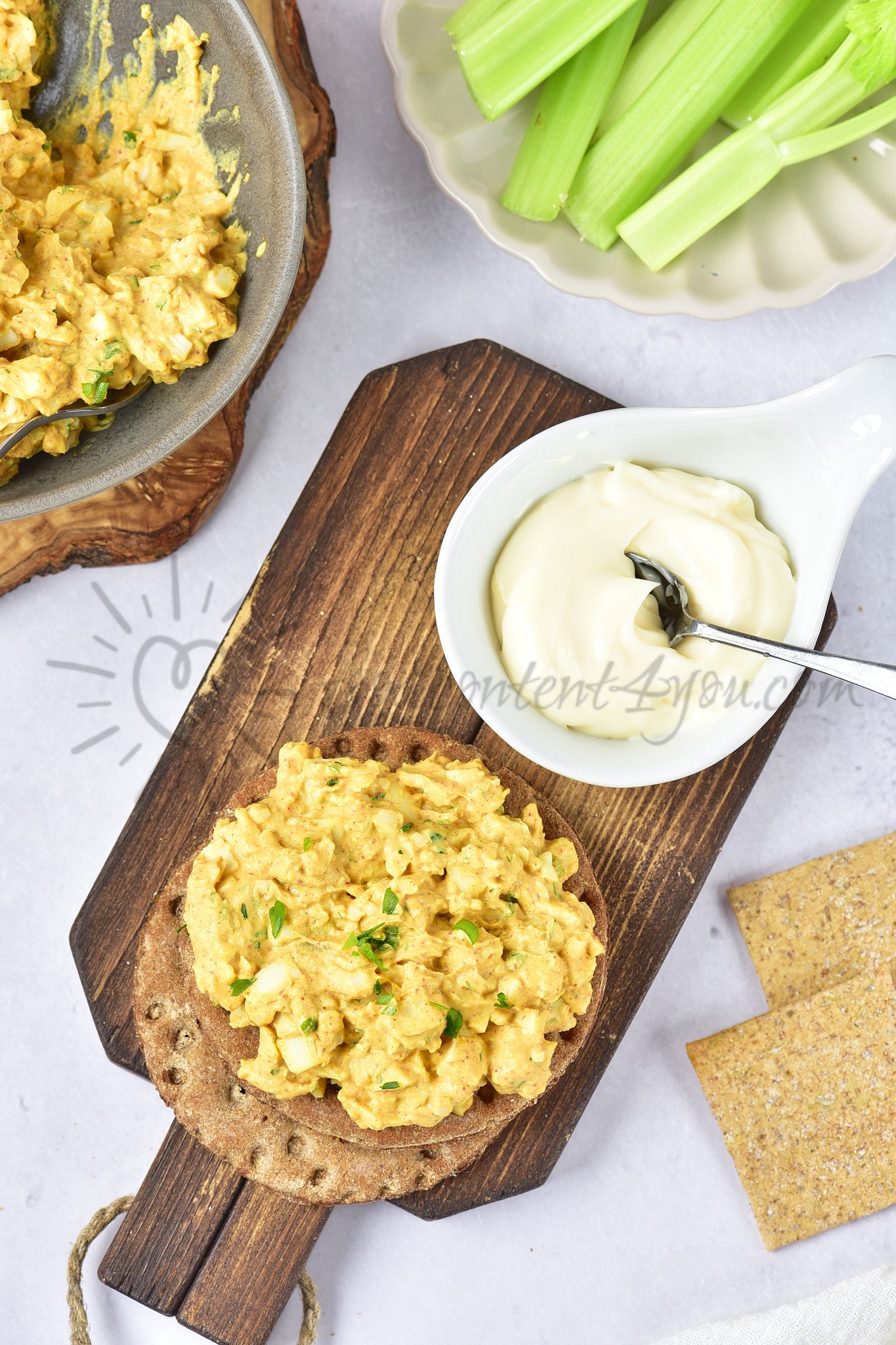 Curried Egg Salad - Set 5 of 5