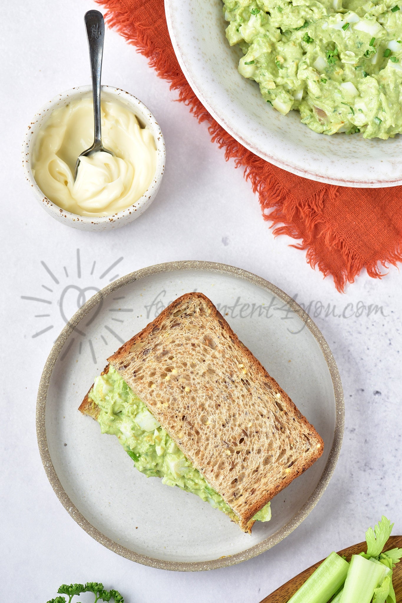 Avocado Egg Salad - Set 4 of 5