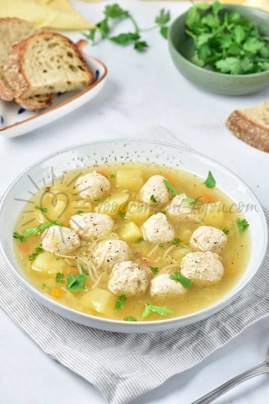 Chicken Meatball Soup - Set 5 of 5