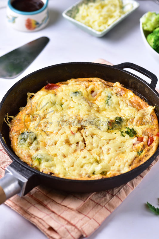 Broccoli and Cheese Frittata - Set 3 of 5