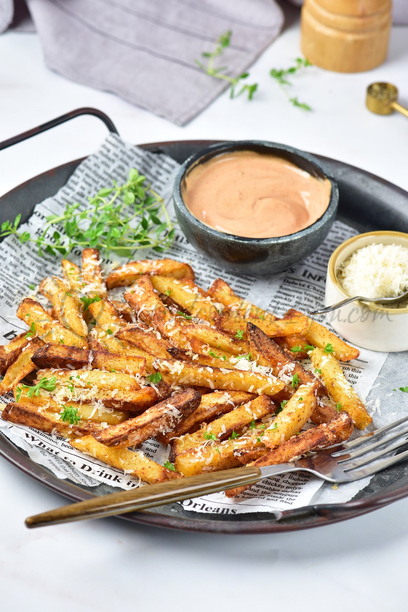 Air Fryer Parmesan Fries - Set 3 of 5