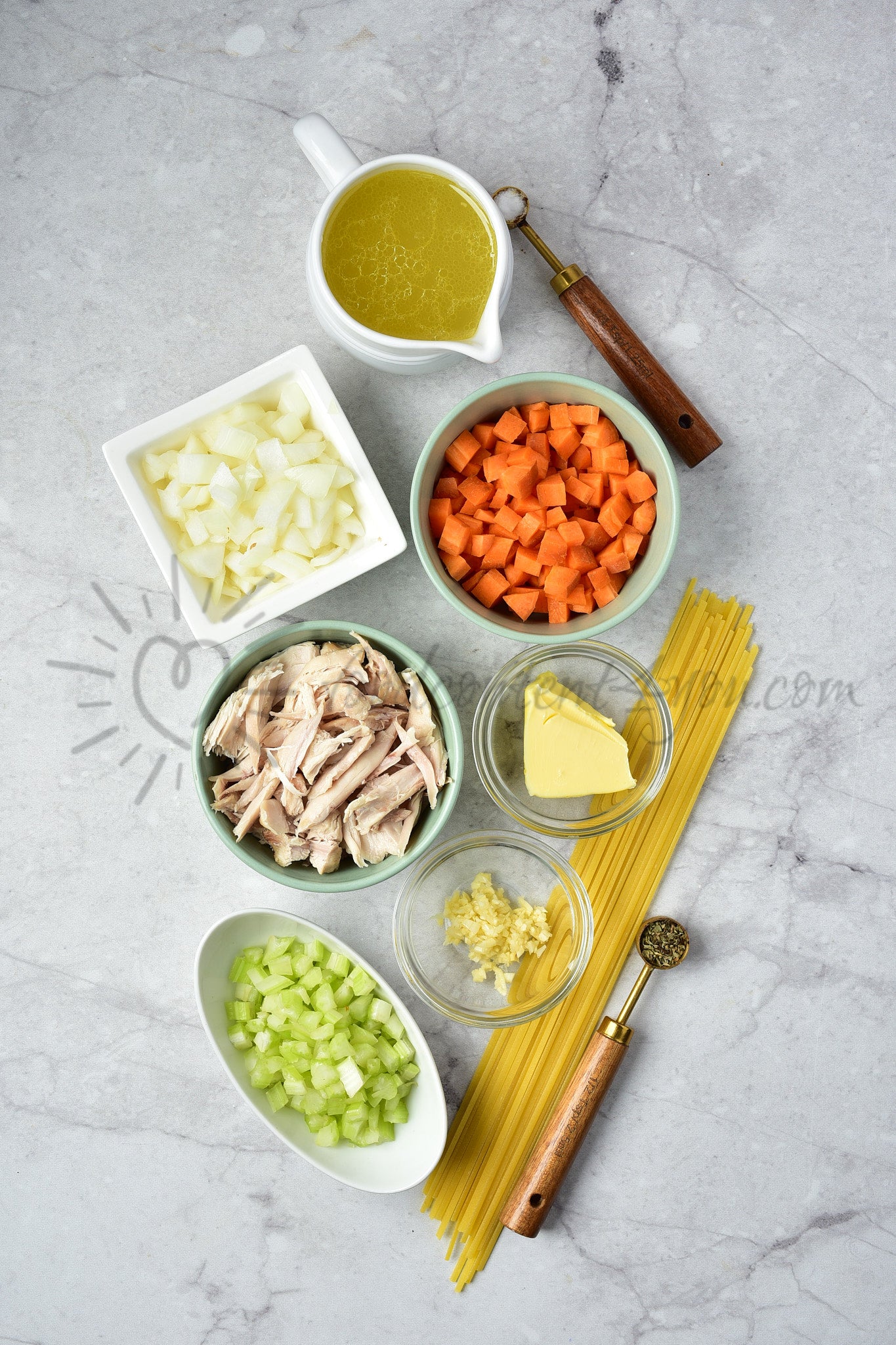 Chicken Noodle Soup - Set 4 of 5