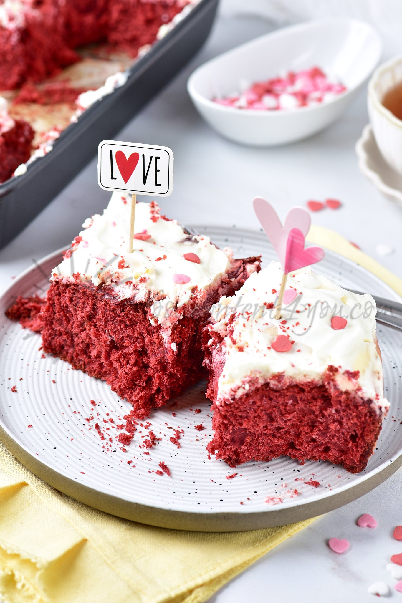 Red Velvet Cinnamon Rolls - Set 3 of 5