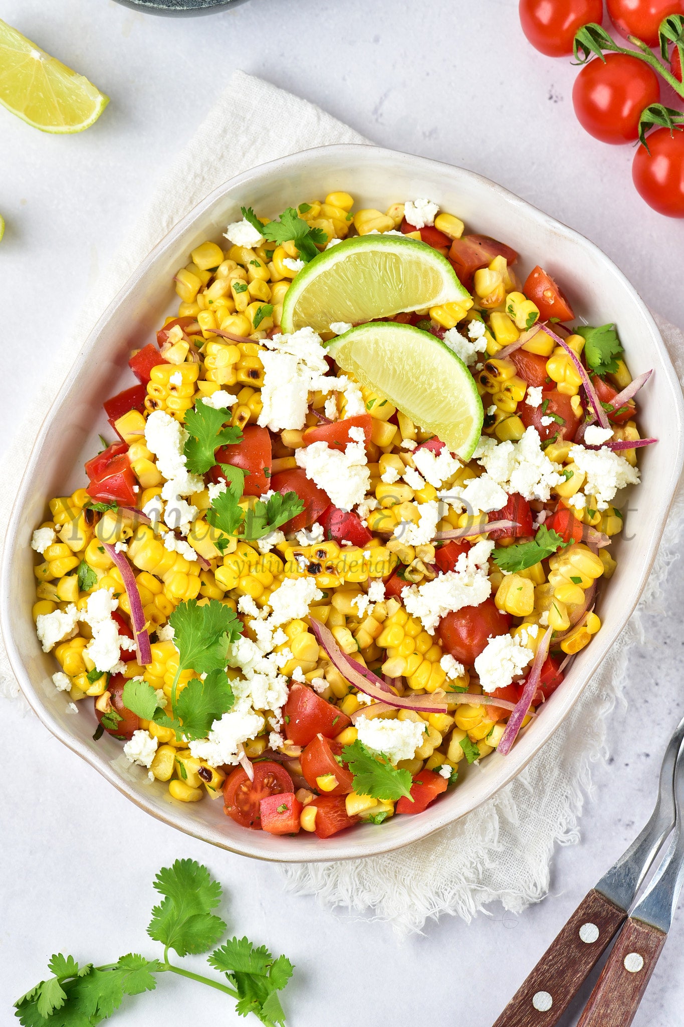 Grilled Corn Salad - Set 1 of 5