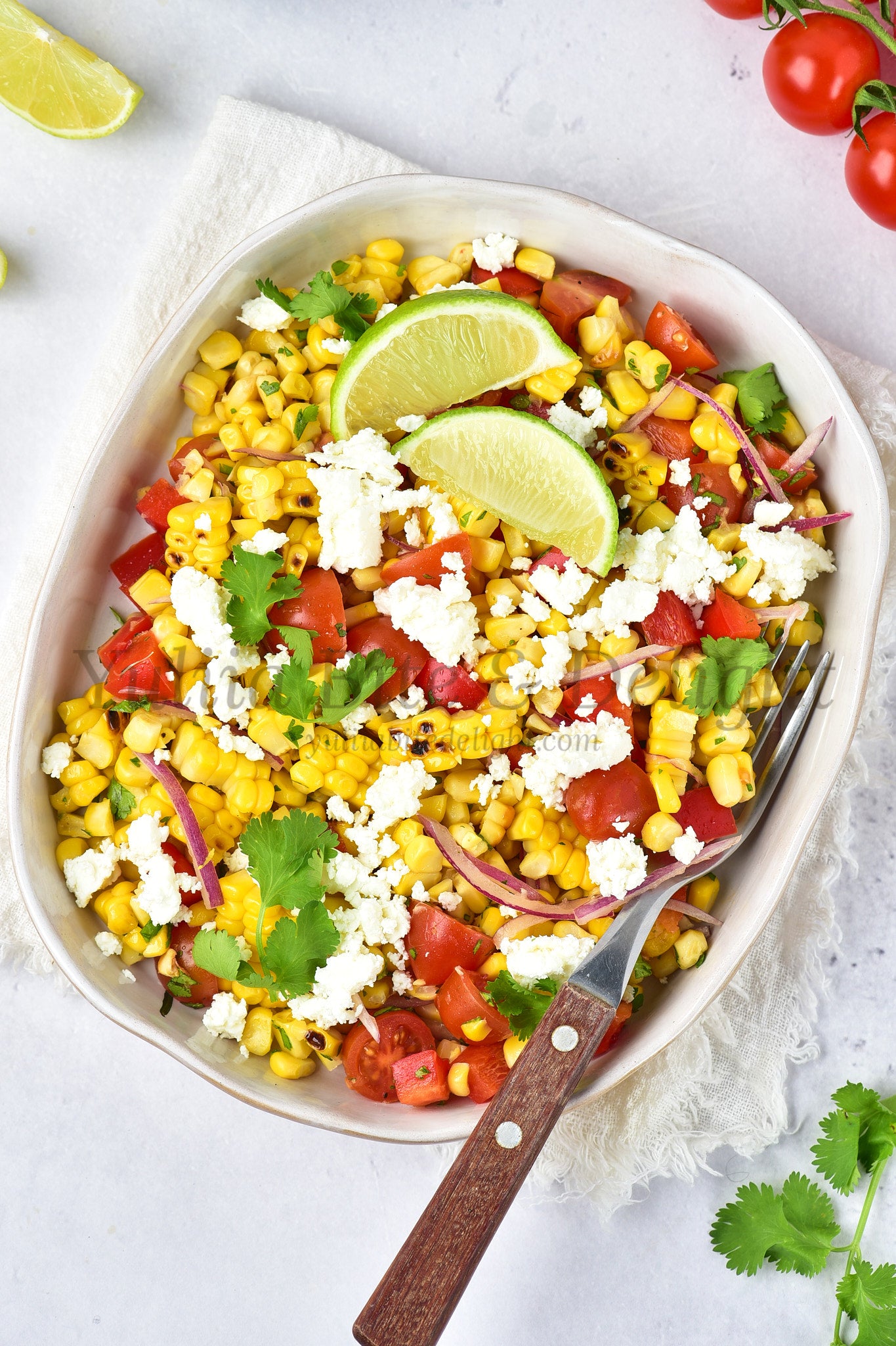 Grilled Corn Salad - Set 1 of 5