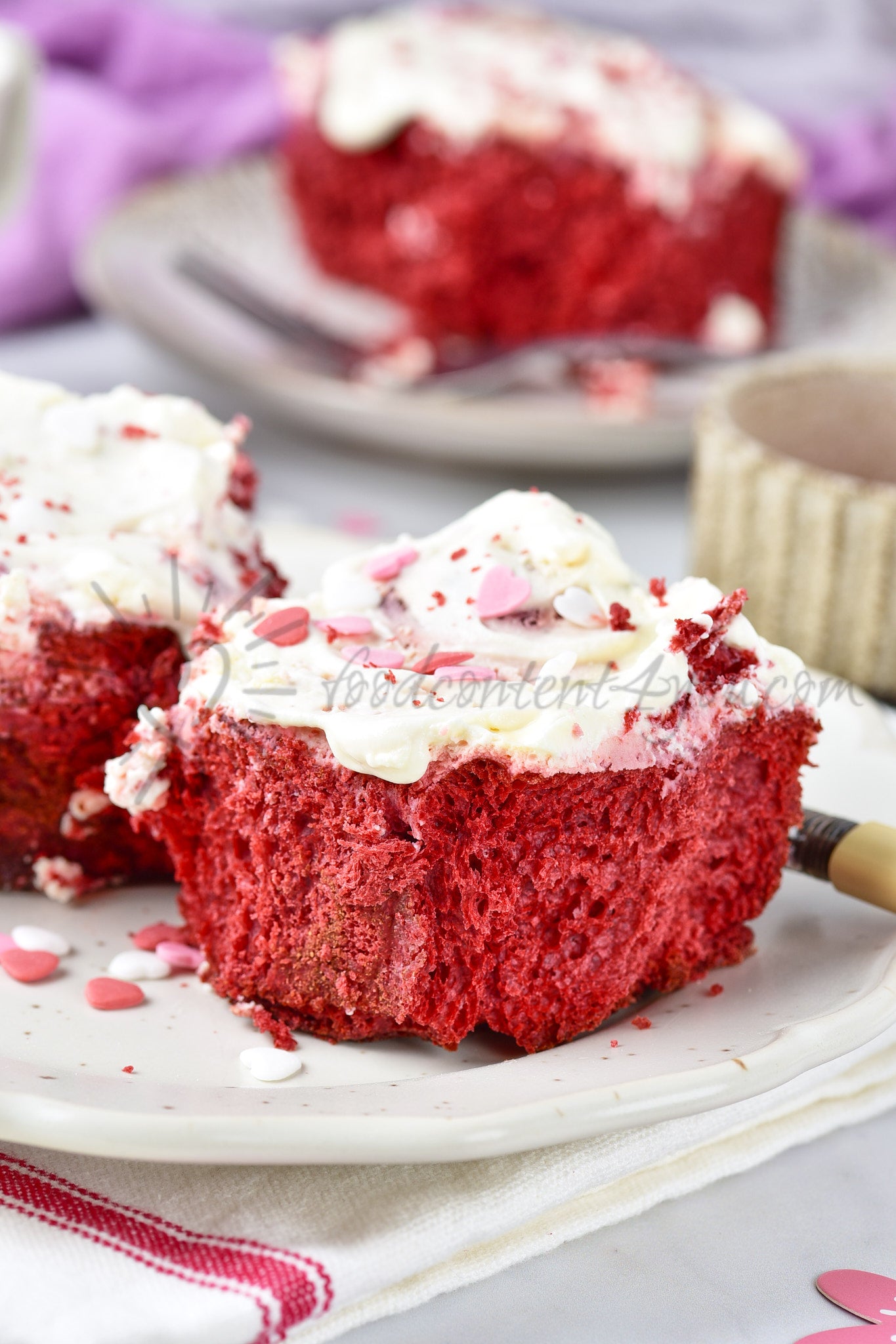 Red Velvet Cinnamon Rolls - Set 5 of 5