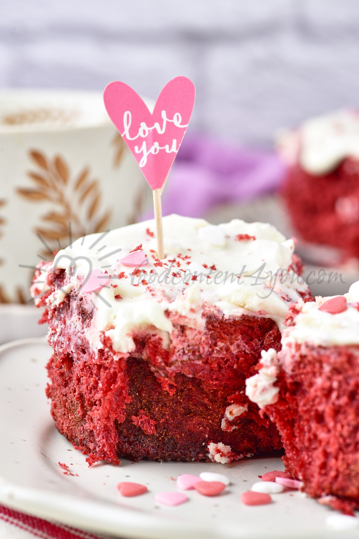 Red Velvet Cinnamon Rolls - Set 5 of 5