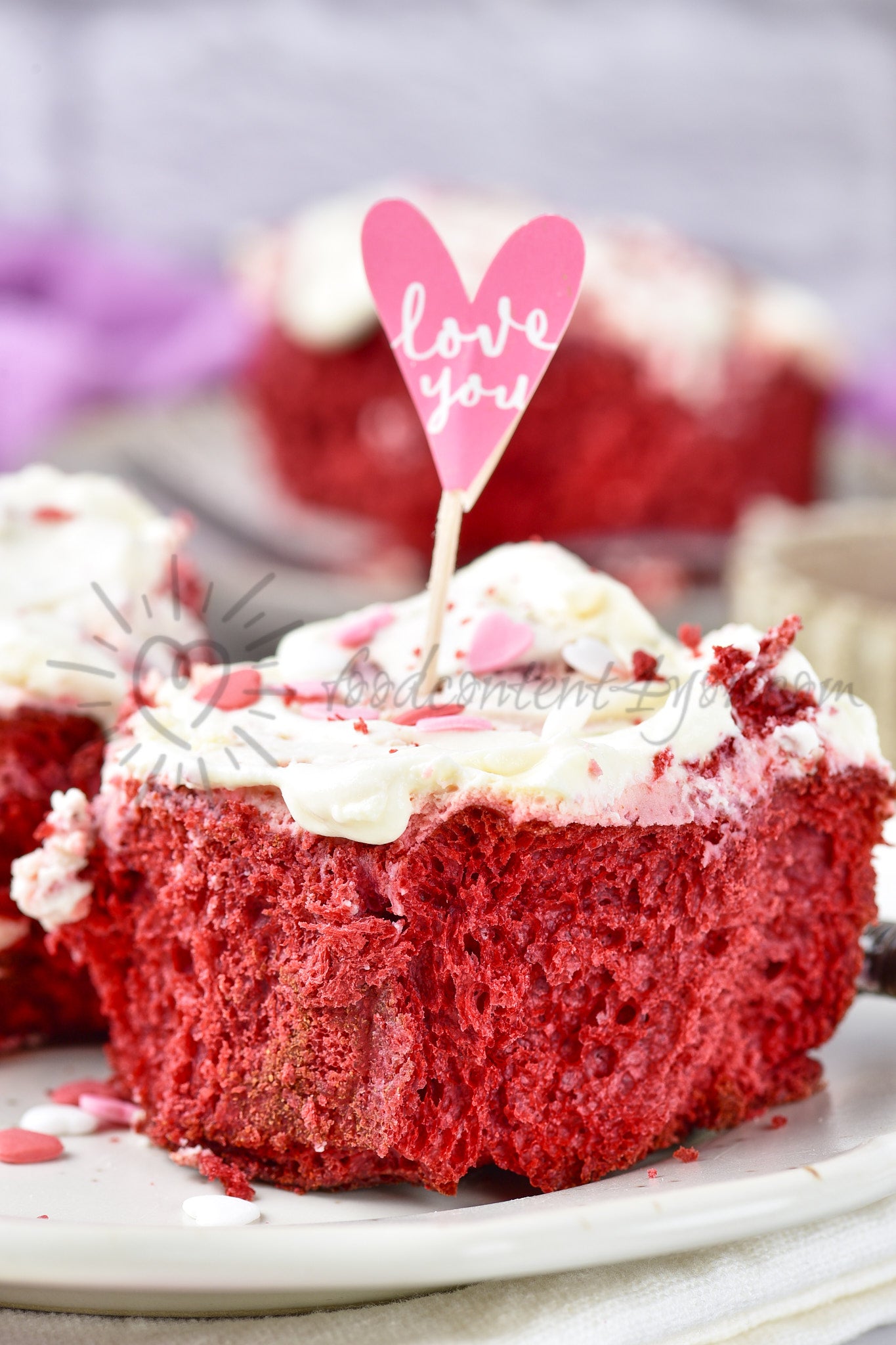 Red Velvet Cinnamon Rolls - Set 5 of 5
