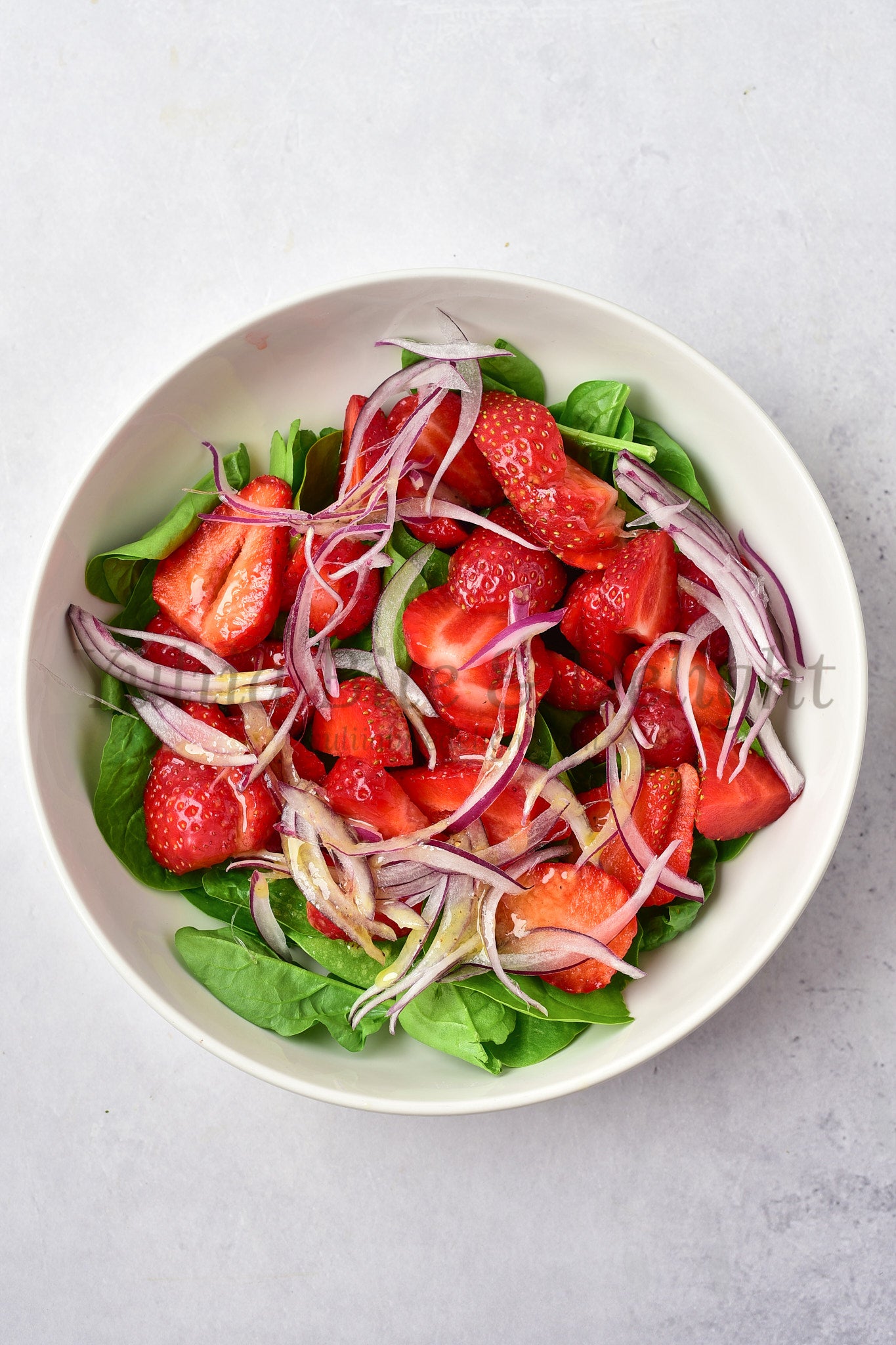 Strawberry Spinach Salad - Set 5 of 5