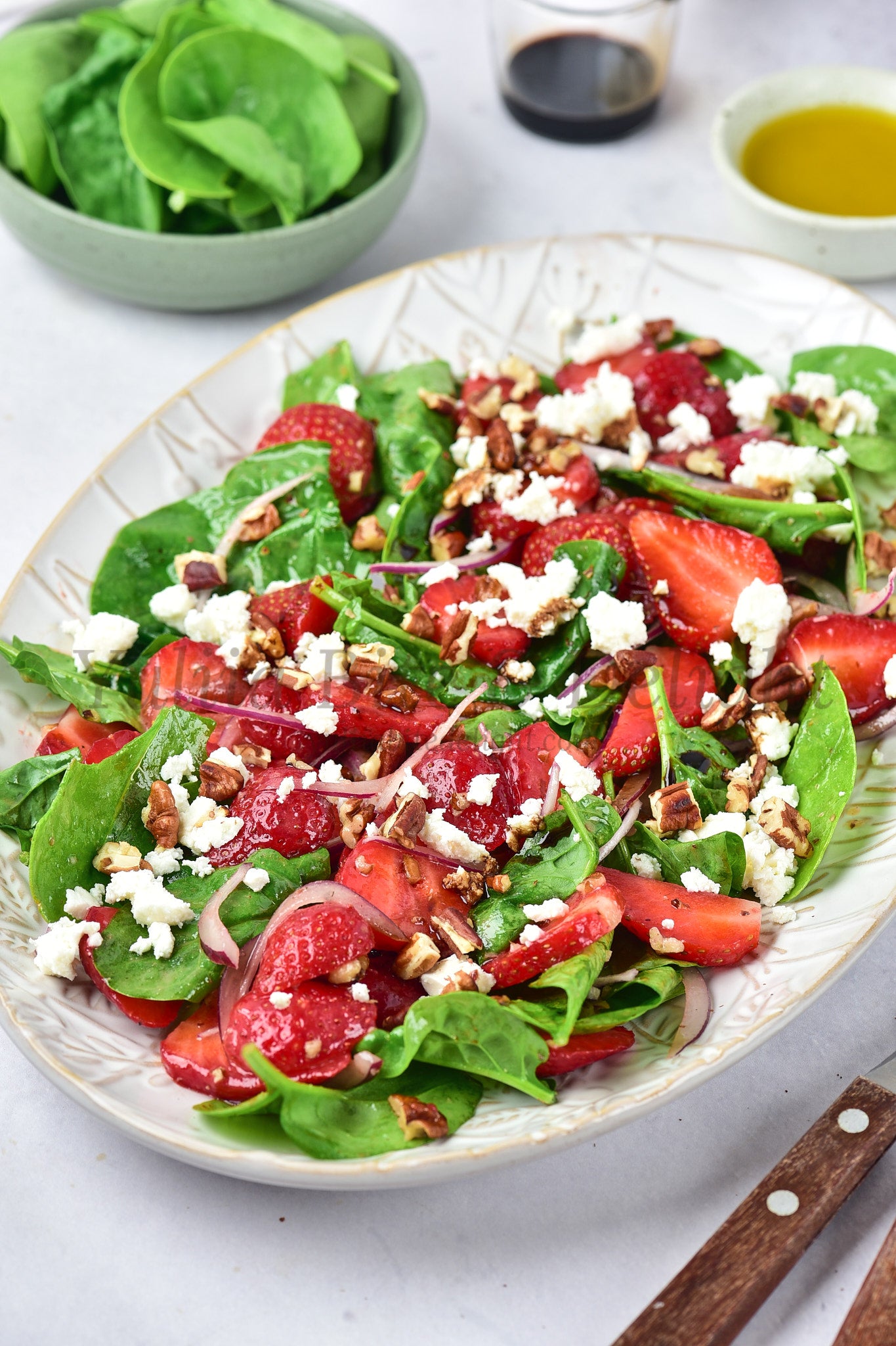 Strawberry Spinach Salad - Set 1 of 5