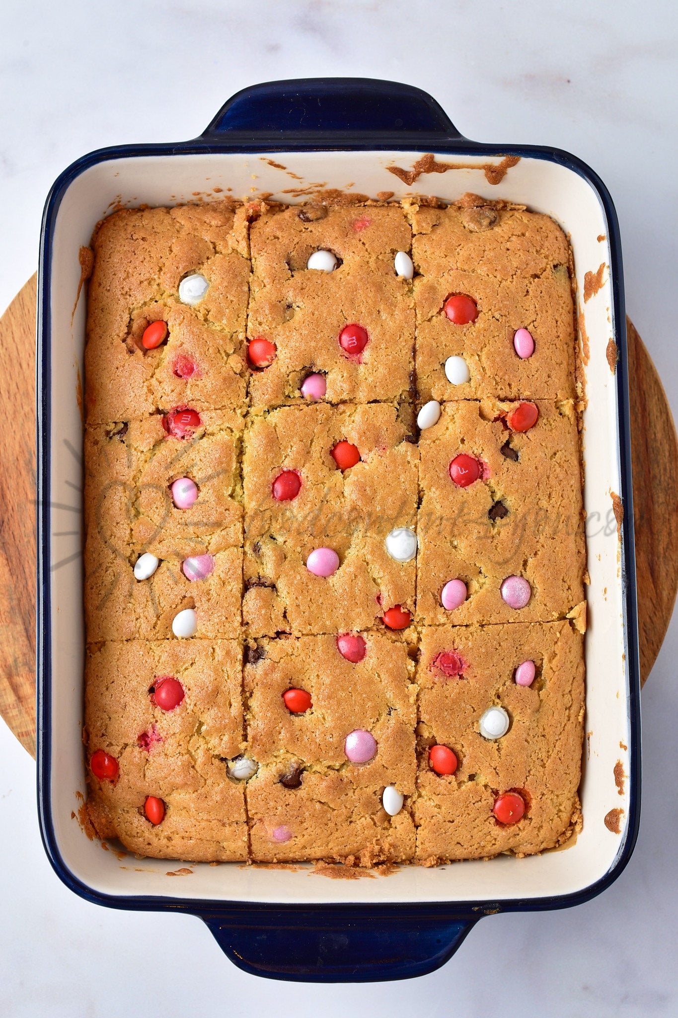 Valentine's M&M Cookie Bars - Set 5 of 5