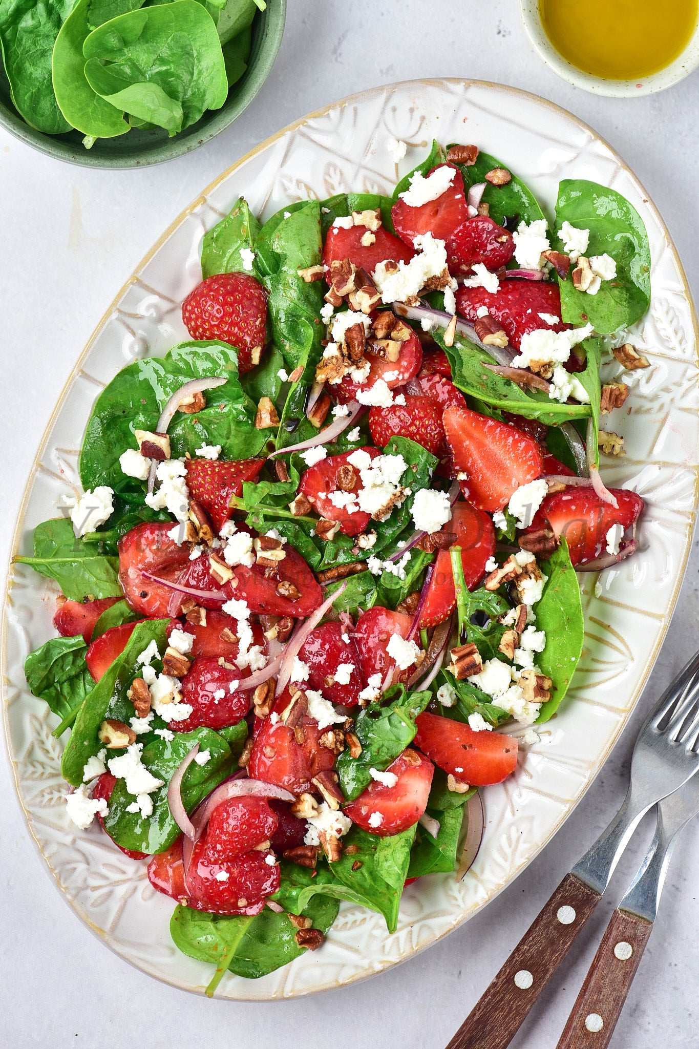 Strawberry Spinach Salad - Set 1 of 5