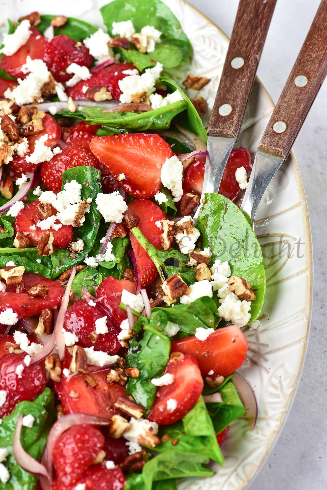 Strawberry Spinach Salad - Set 1 of 5