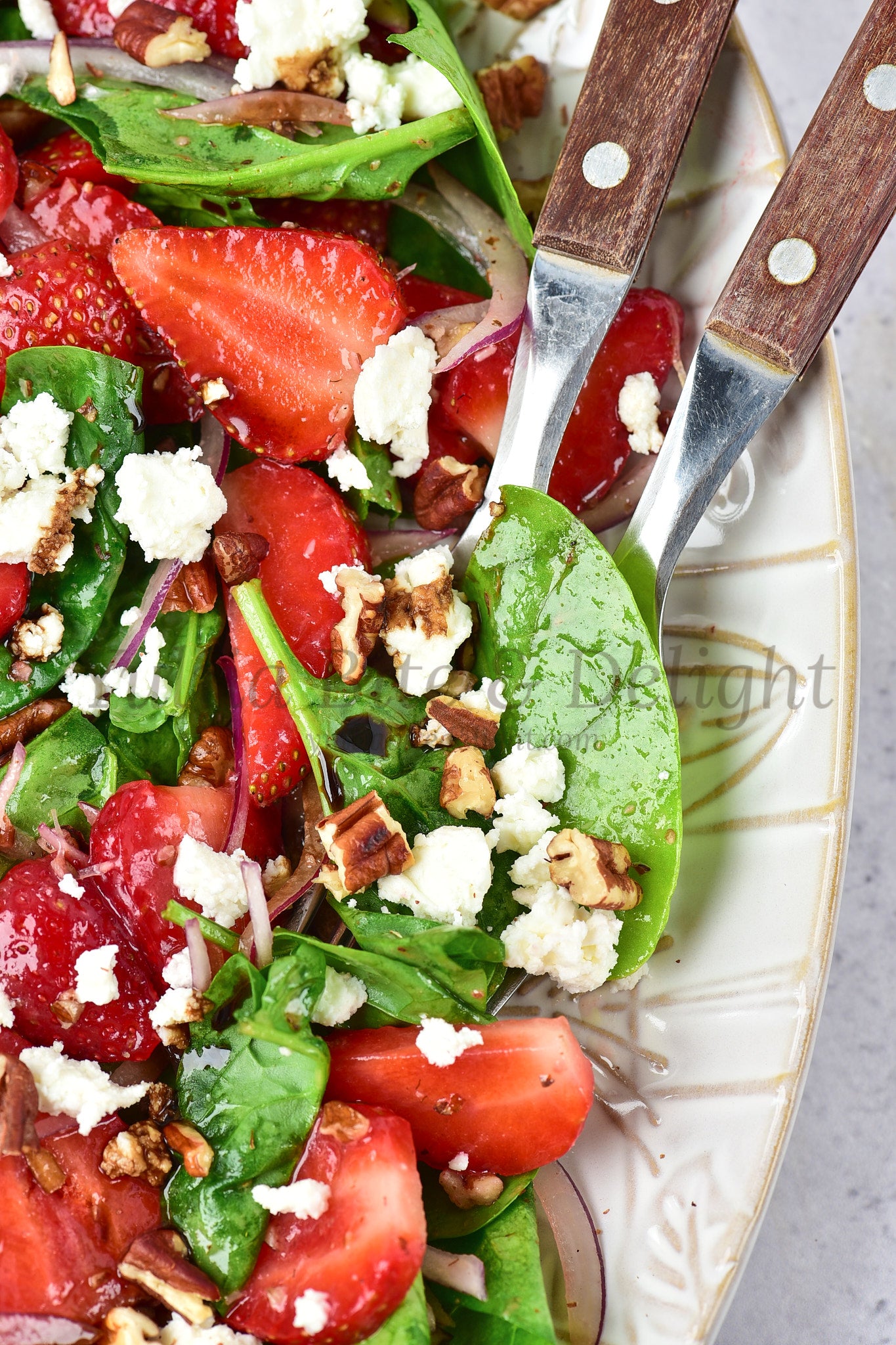 Strawberry Spinach Salad - Set 1 of 5
