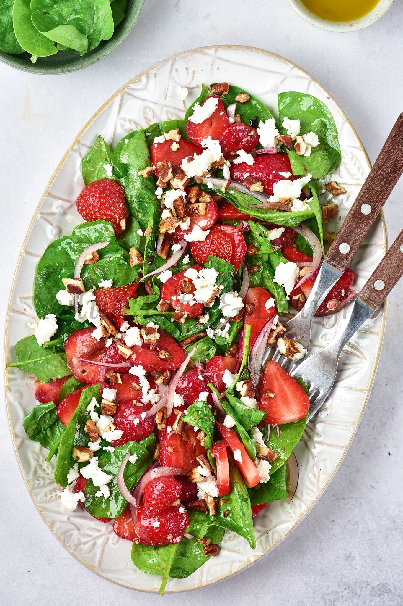 Strawberry Spinach Salad - Set 1 of 5