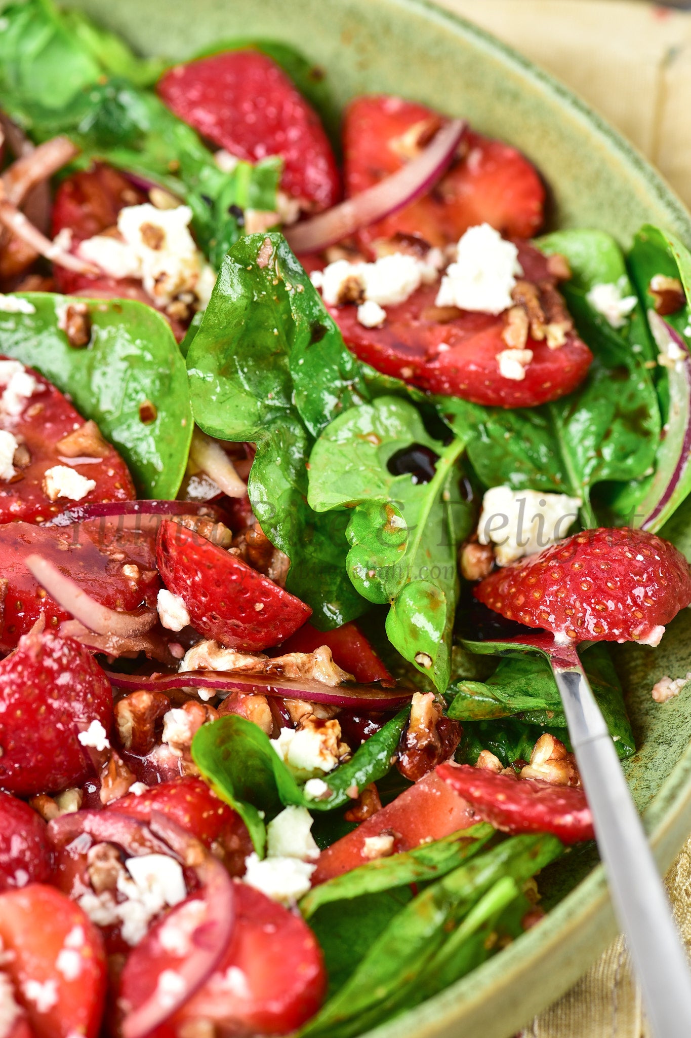 Strawberry Spinach Salad - Set 3 of 5