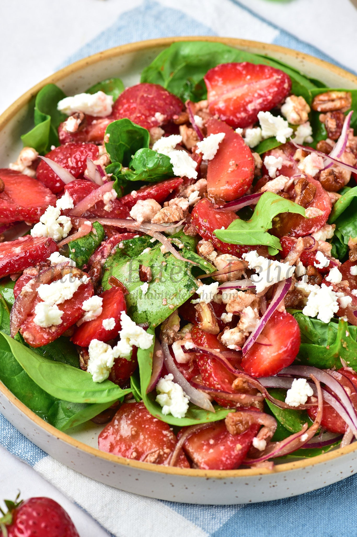Strawberry Spinach Salad - Set 5 of 5