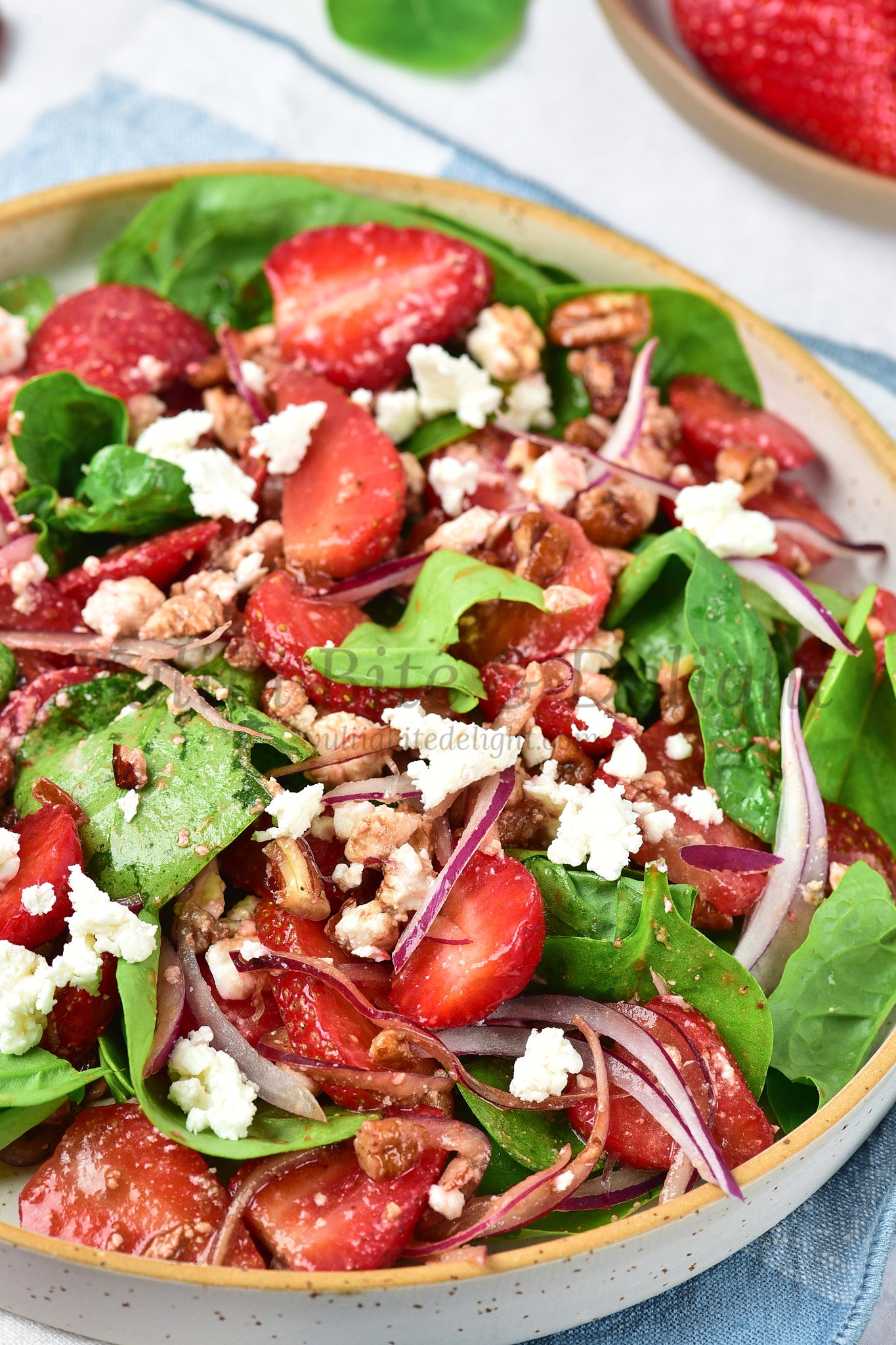 Strawberry Spinach Salad - Set 5 of 5