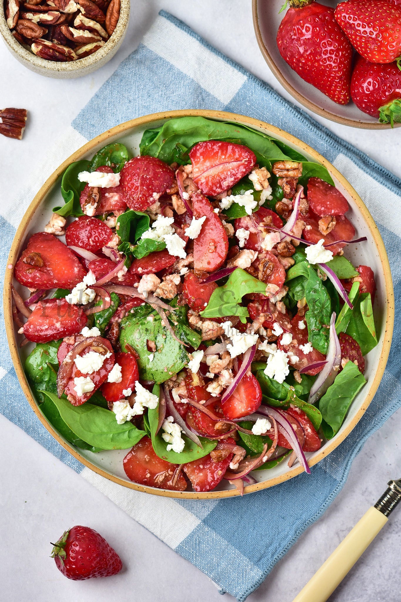 Strawberry Spinach Salad - Set 5 of 5