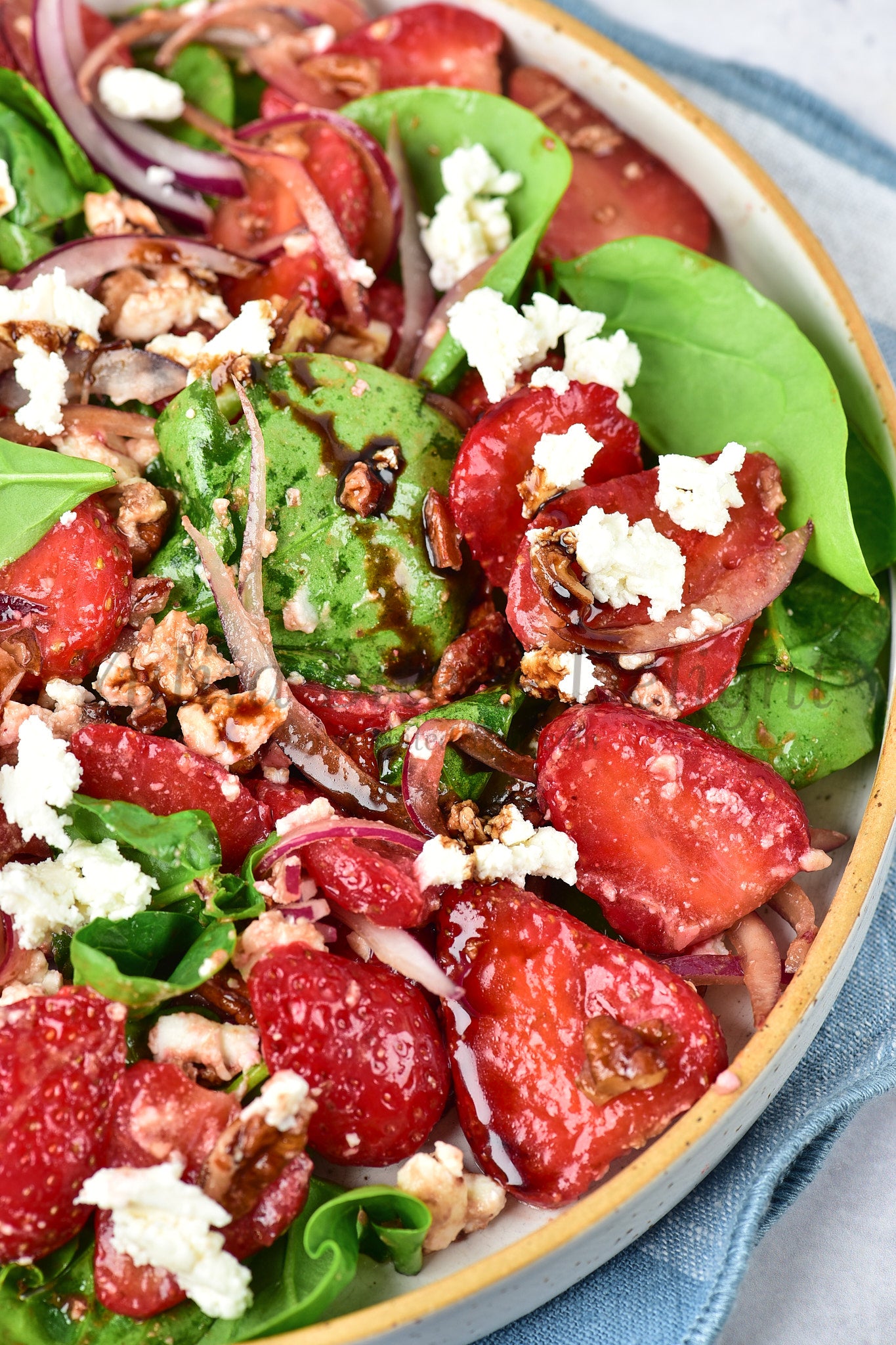 Strawberry Spinach Salad - Set 5 of 5