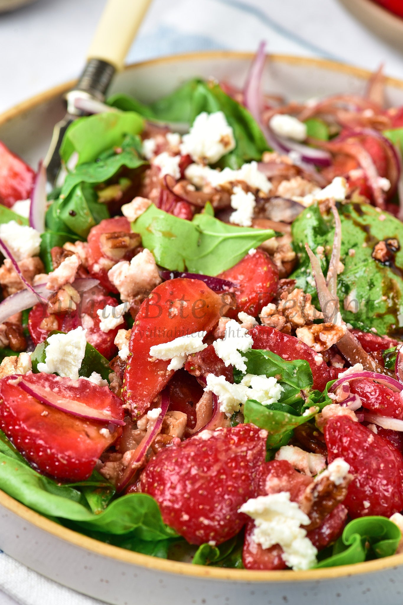 Strawberry Spinach Salad - Set 5 of 5