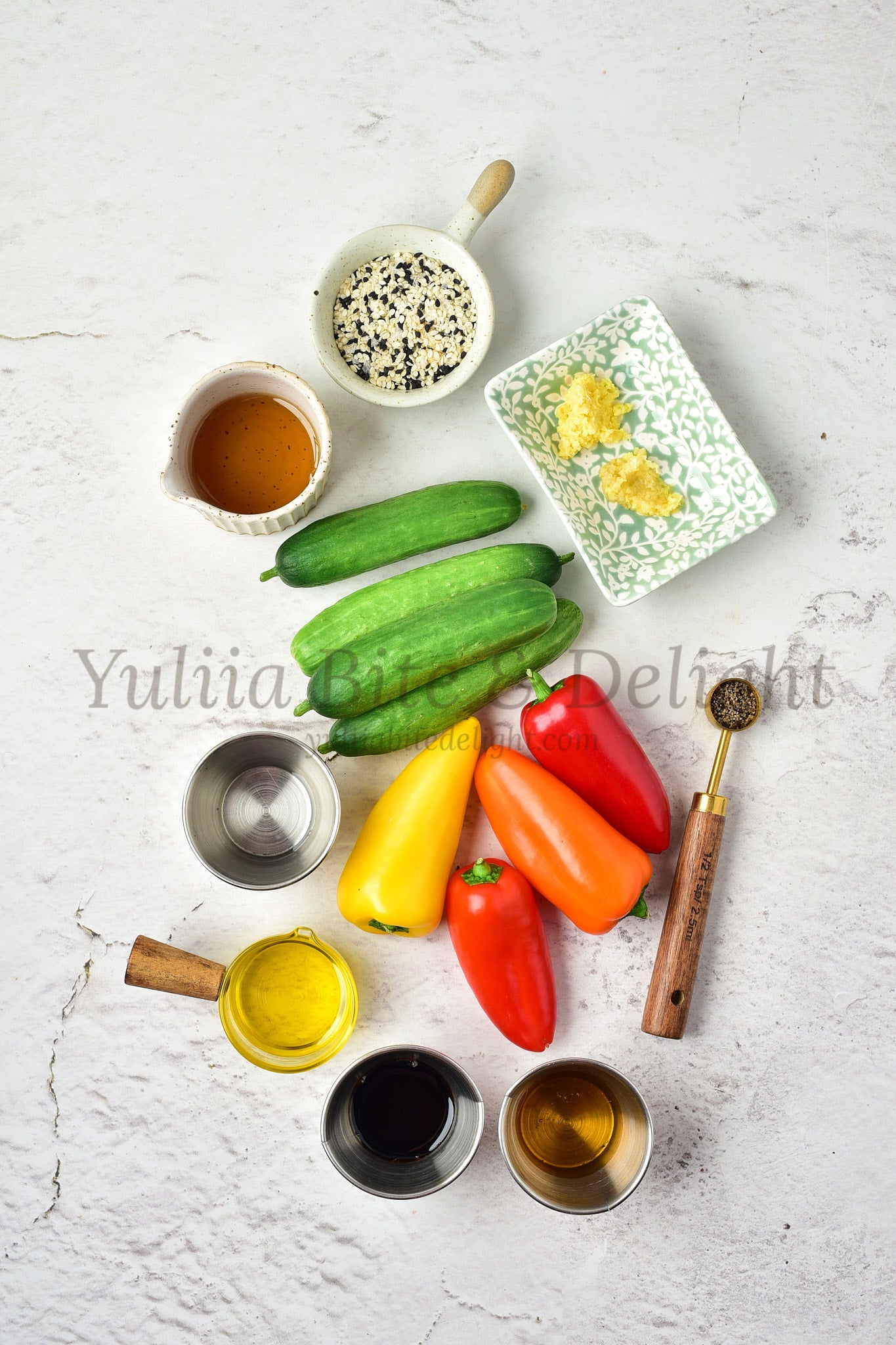 Pepper Cucumber Salad - Set 4 of 5
