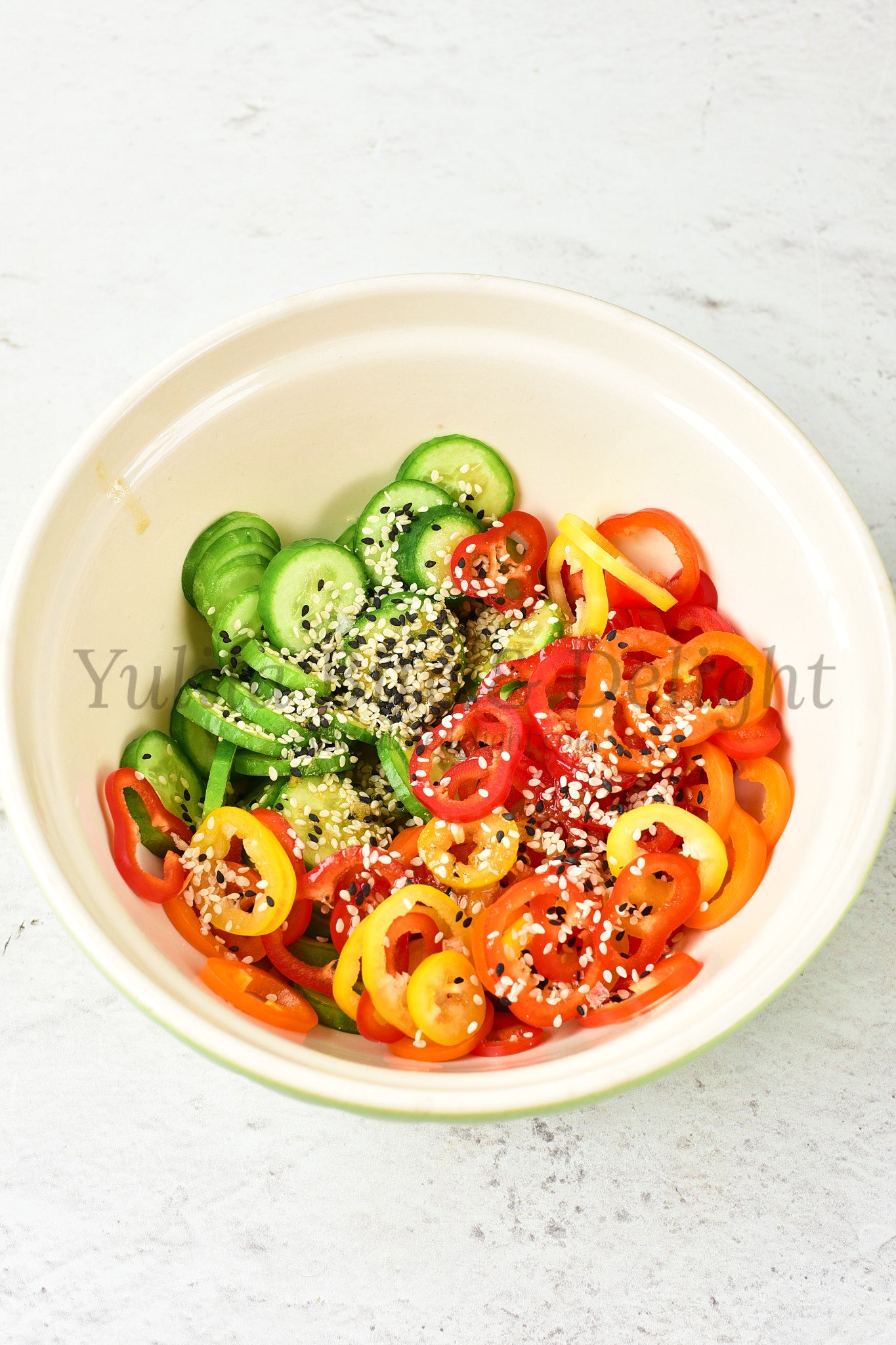 Pepper Cucumber Salad - Set 5 of 5