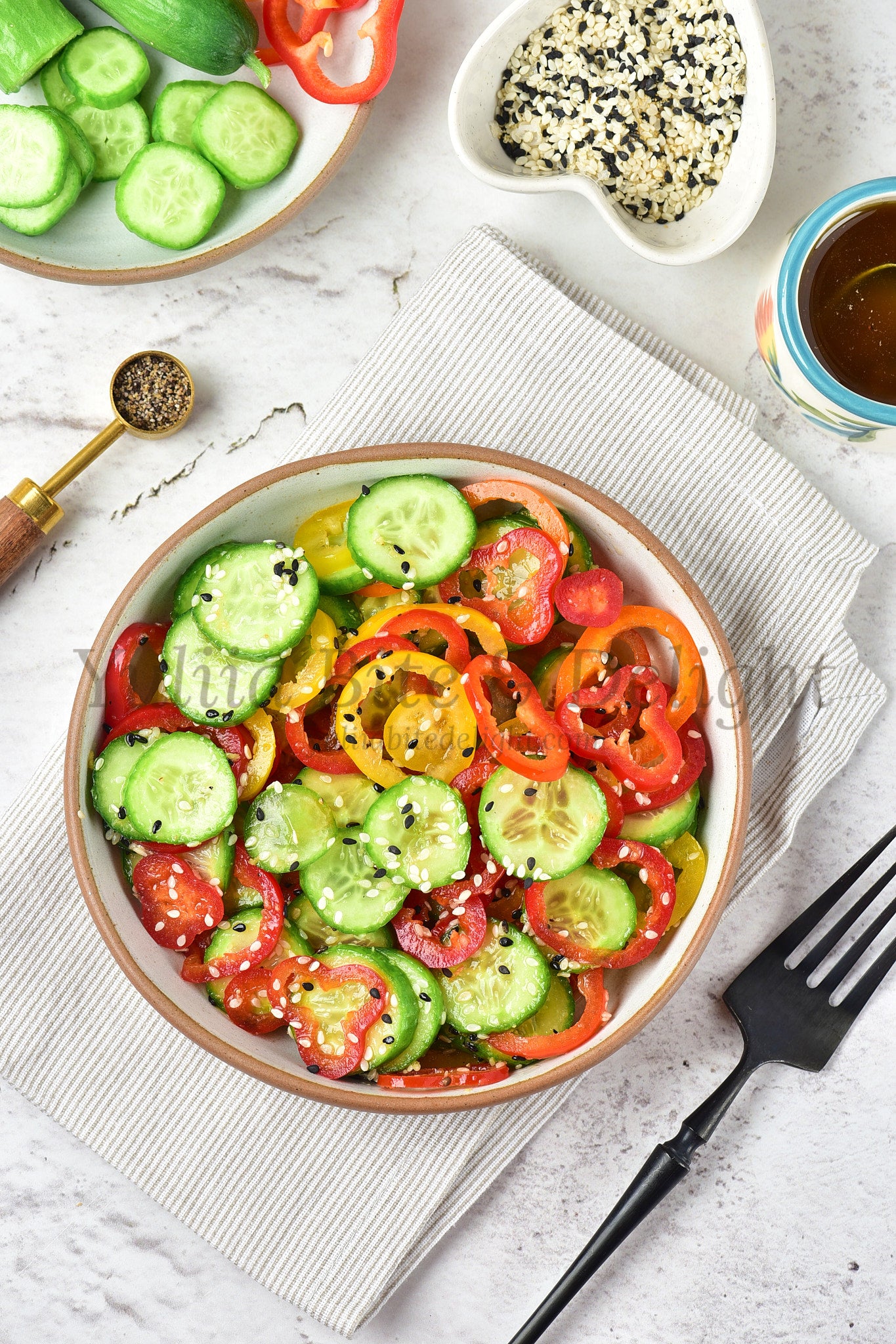 Pepper Cucumber Salad - Set 3 of 5