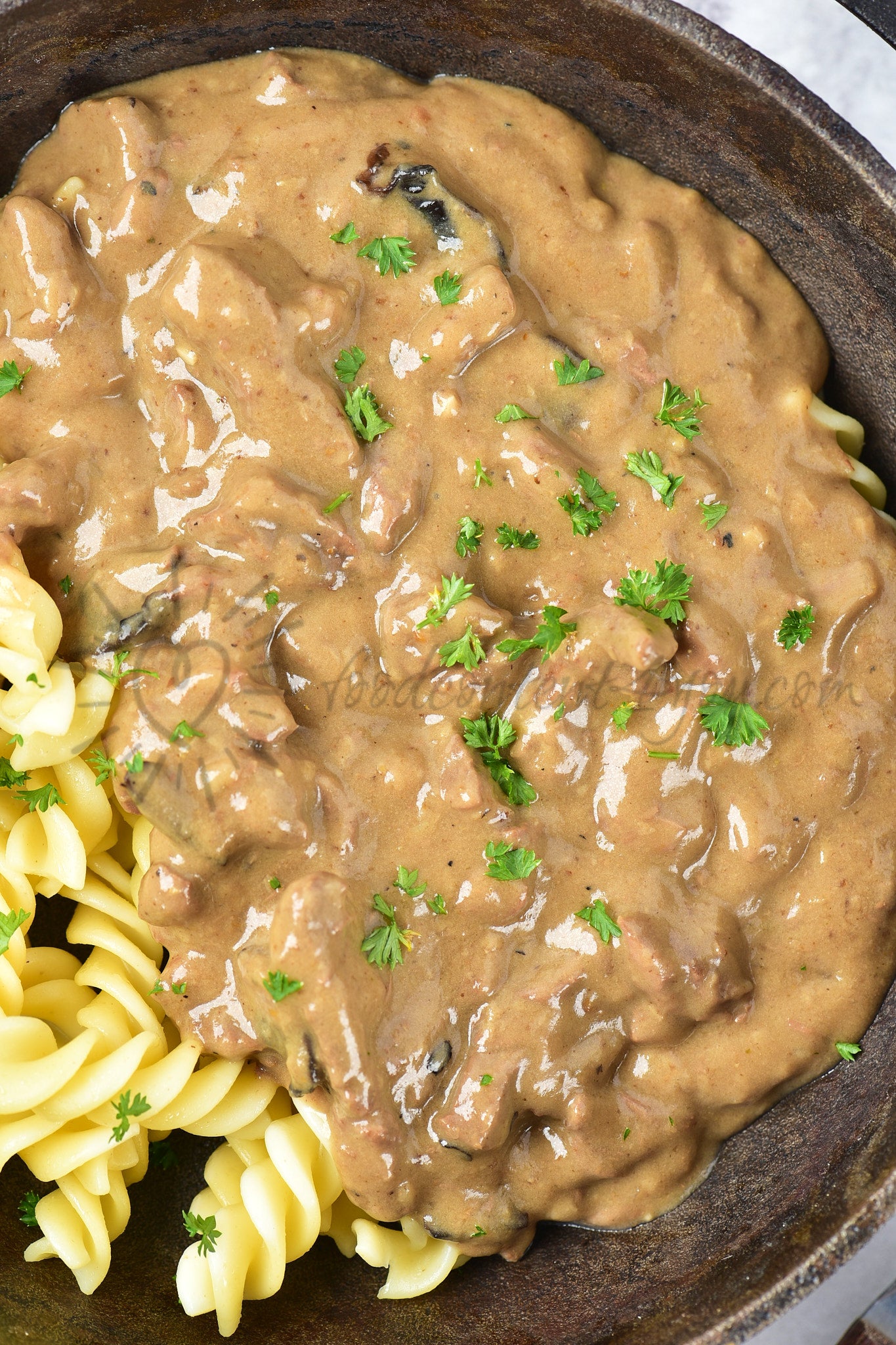 Slow cooker Beef Stroganoff - Set 1 of 5