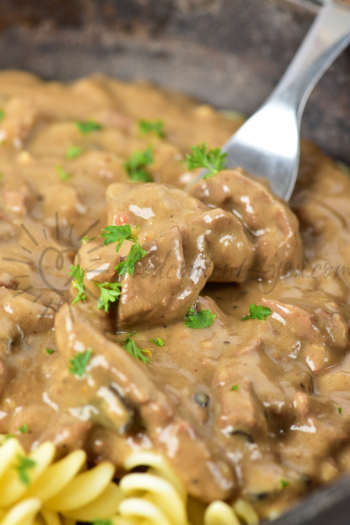 Slow cooker Beef Stroganoff - Set 1 of 5