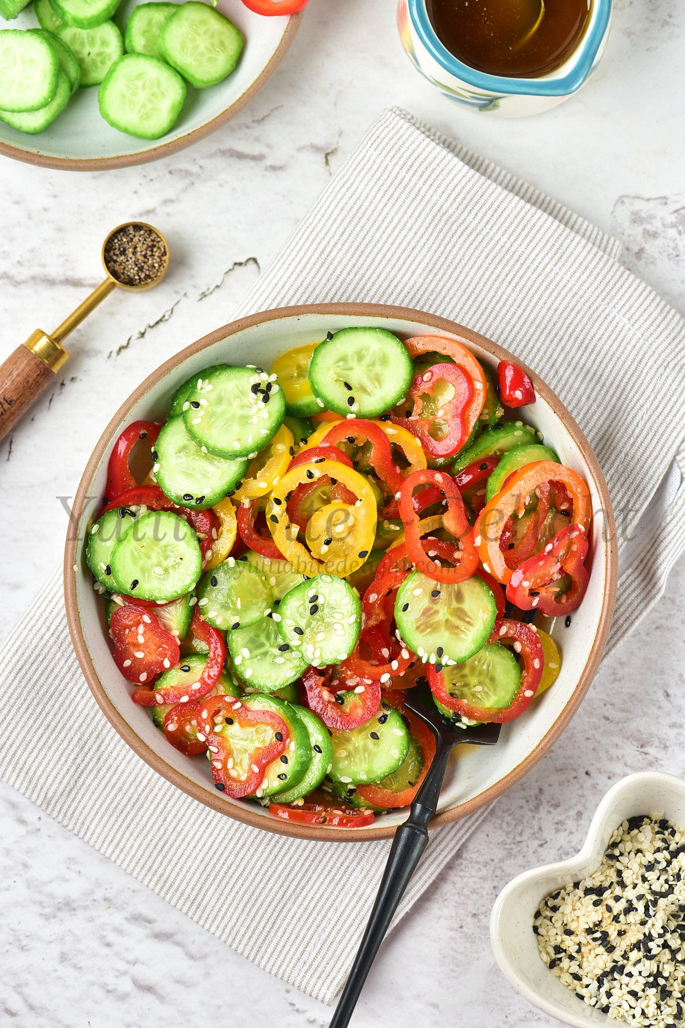 Pepper Cucumber Salad - Set 3 of 5