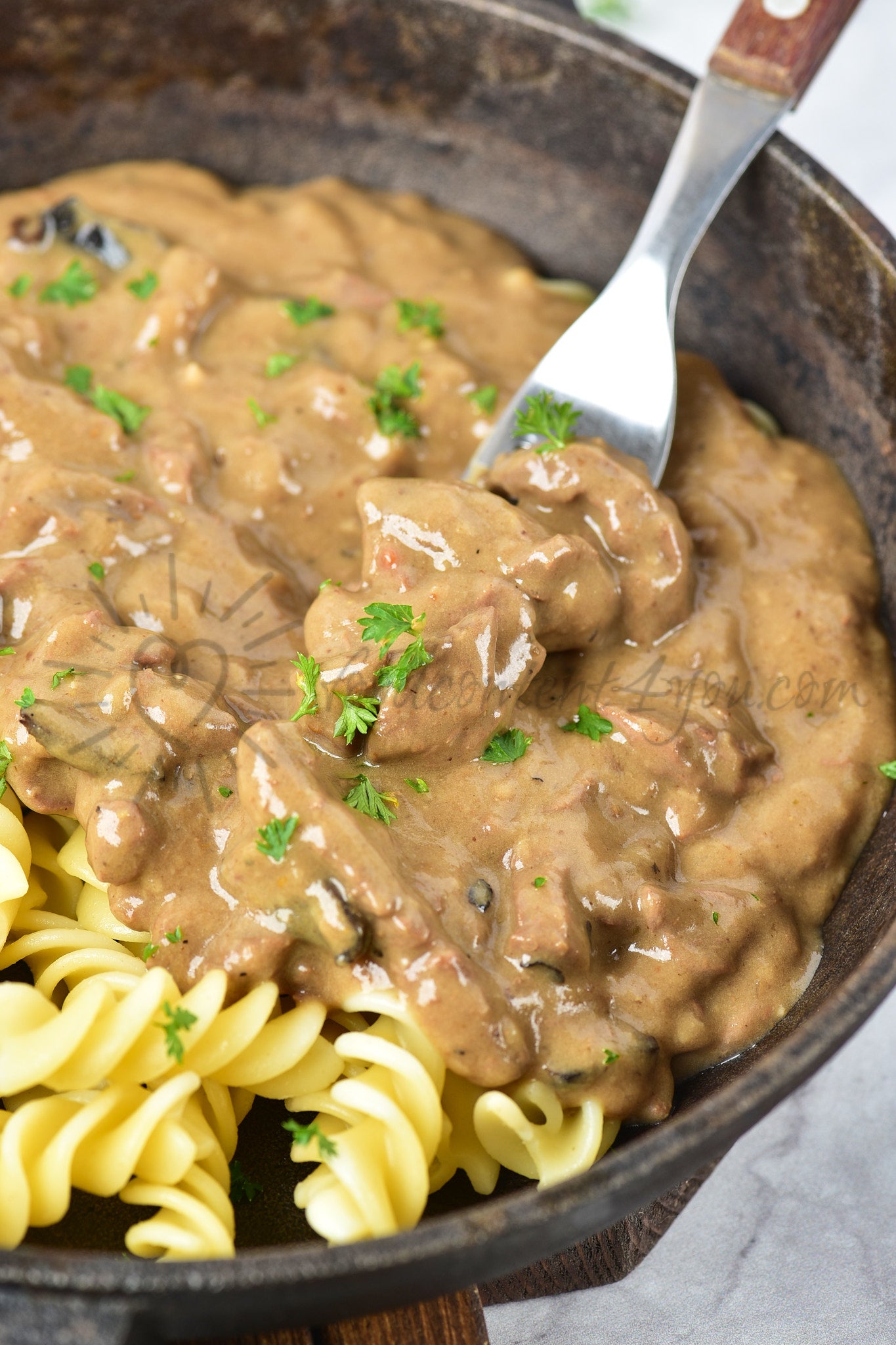 Slow cooker Beef Stroganoff - Set 1 of 5
