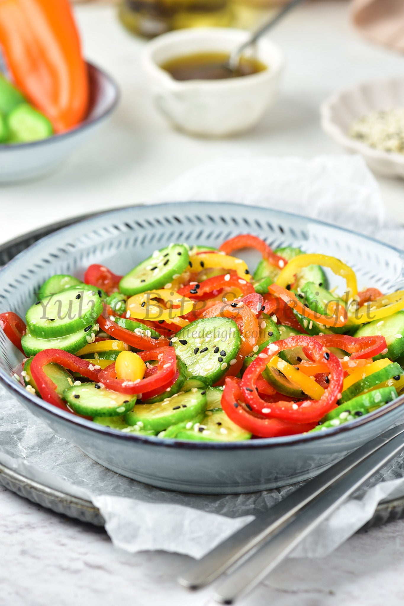 Pepper Cucumber Salad - Set 4 of 5
