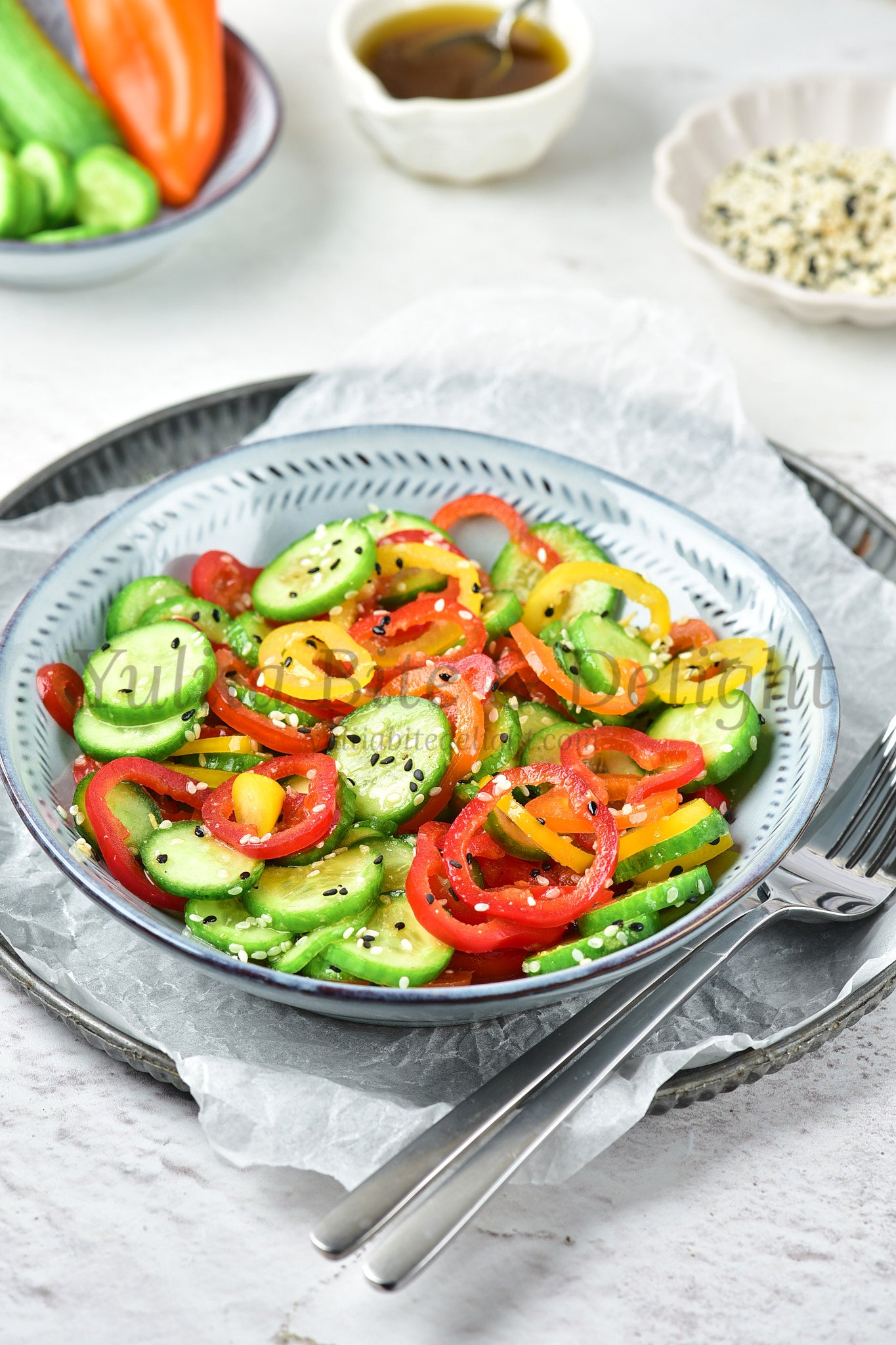 Pepper Cucumber Salad - Set 4 of 5