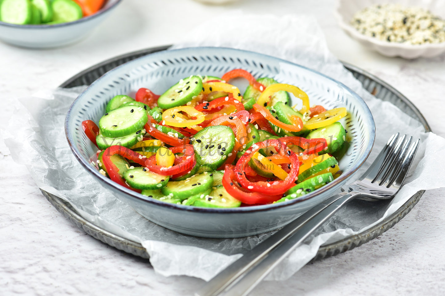 Pepper Cucumber Salad - Set 4 of 5