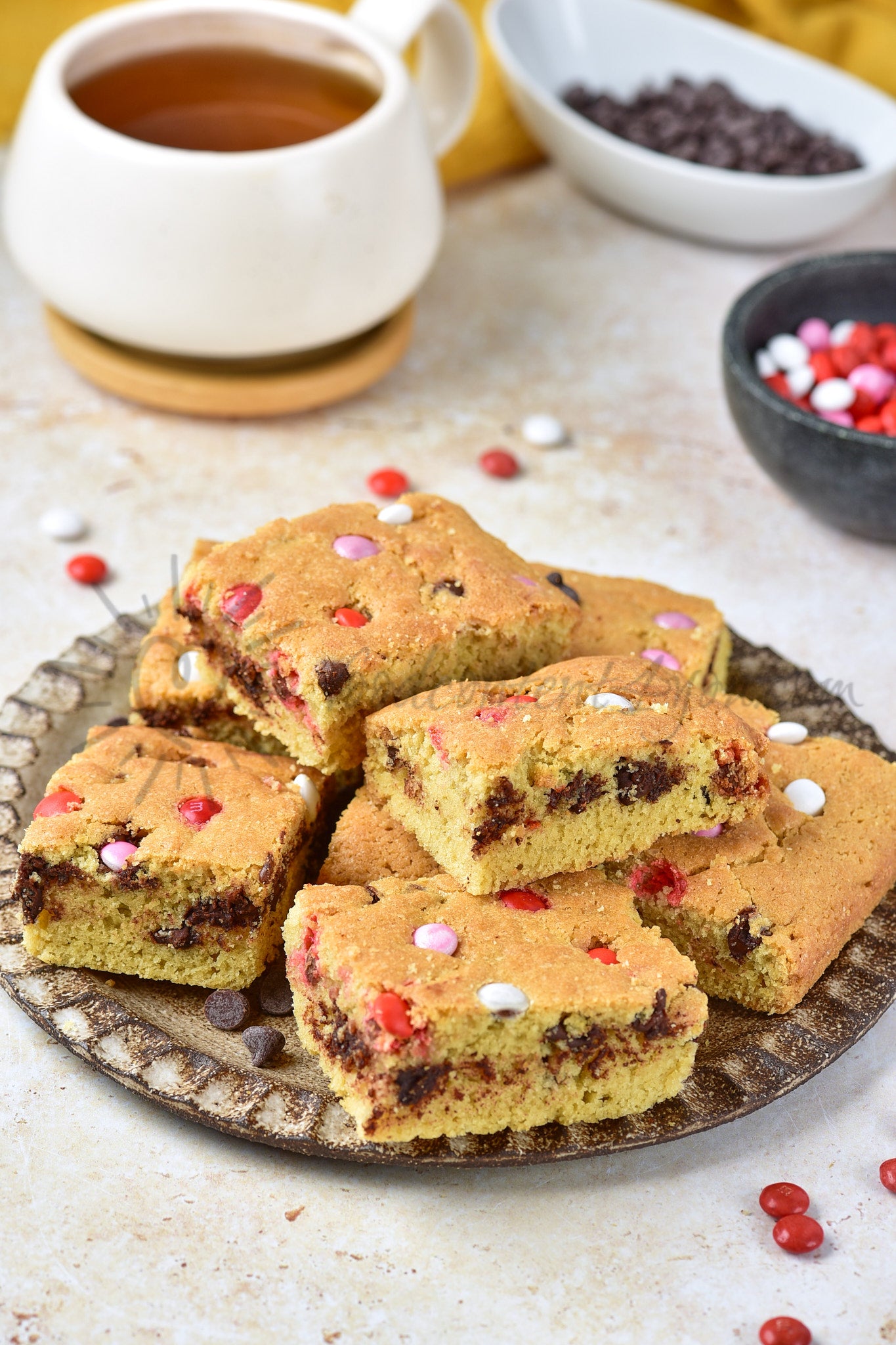 Valentine's M&M Cookie Bars - Set 5 of 5