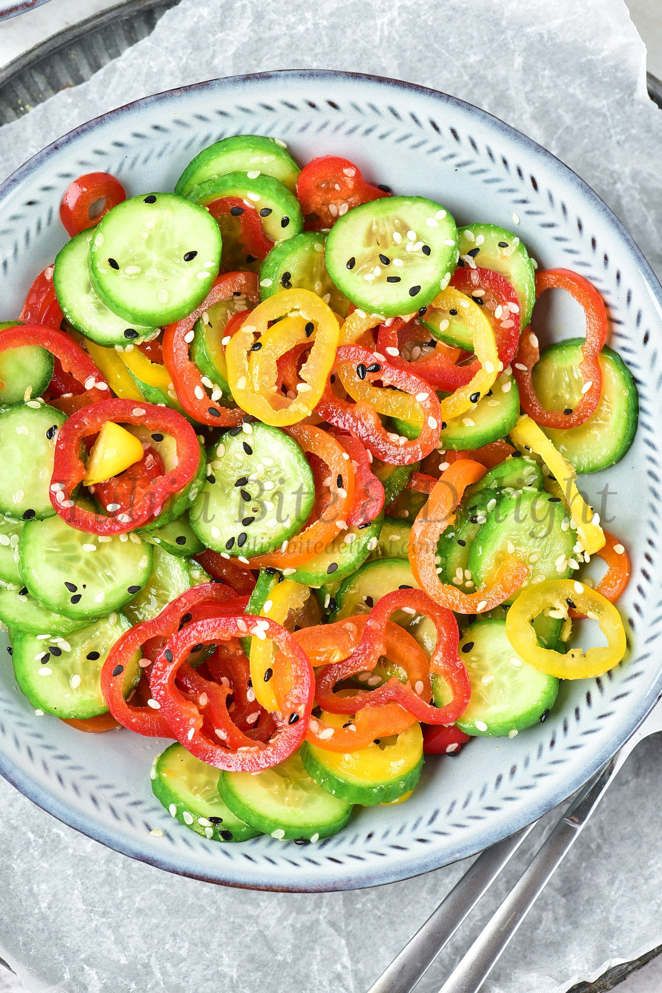 Pepper Cucumber Salad - Set 4 of 5