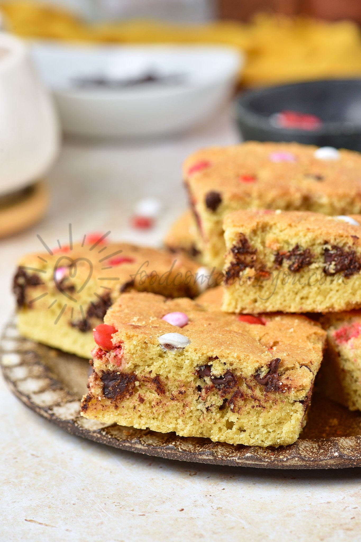 Valentine's M&M Cookie Bars - Set 5 of 5