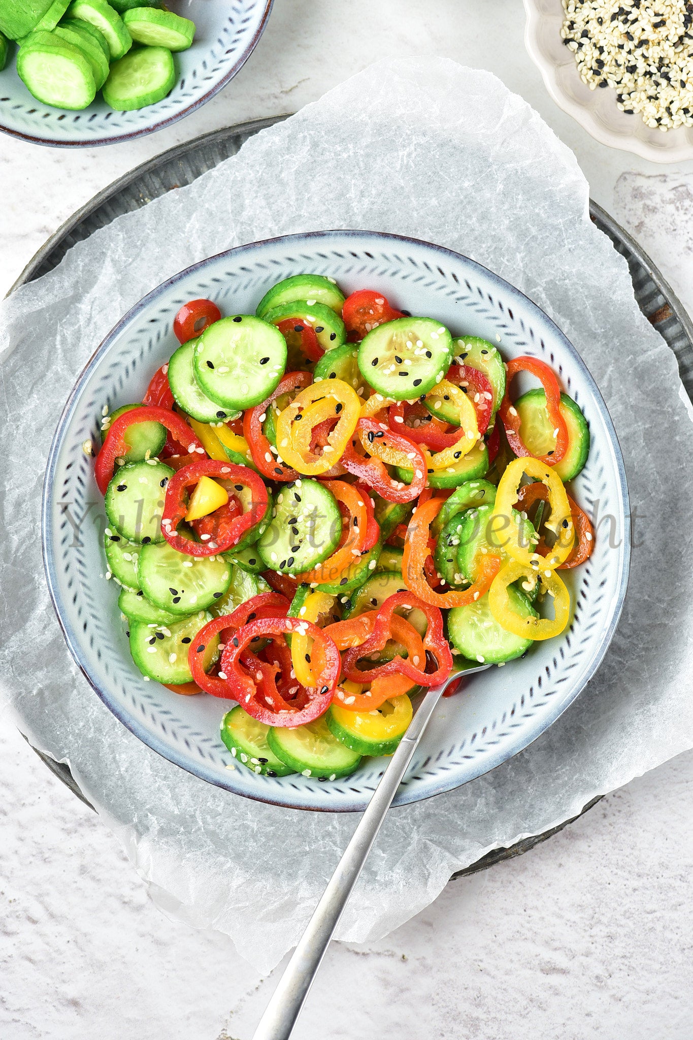 Pepper Cucumber Salad - Set 4 of 5