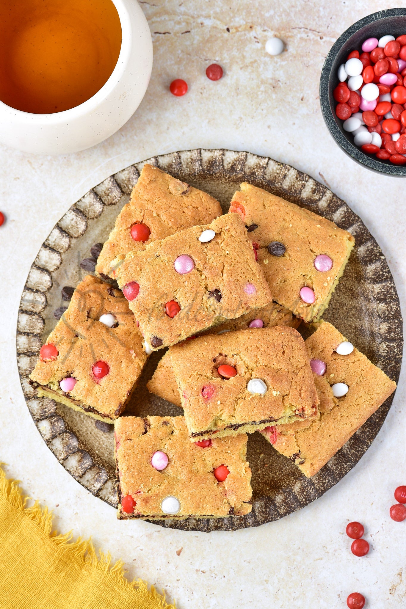 Valentine's M&M Cookie Bars - Set 5 of 5