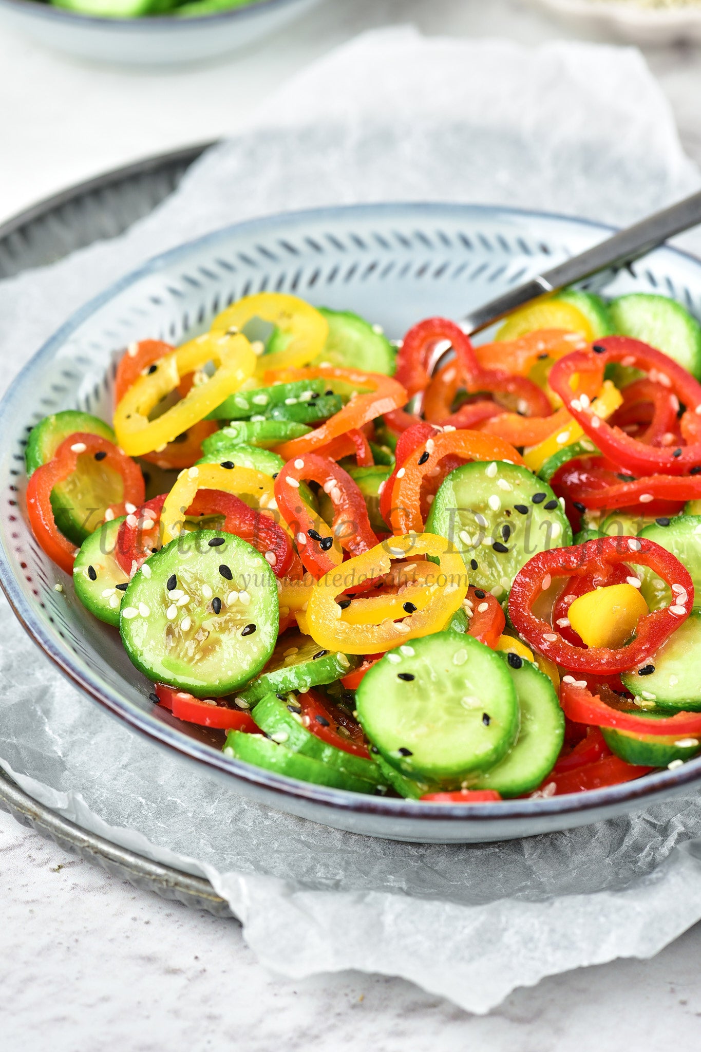 Pepper Cucumber Salad - Set 4 of 5
