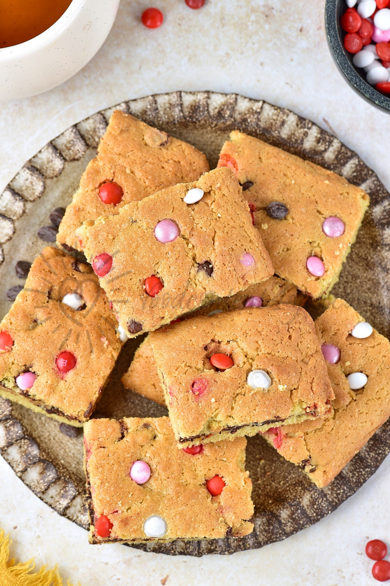 Valentine's M&M Cookie Bars - Set 5 of 5