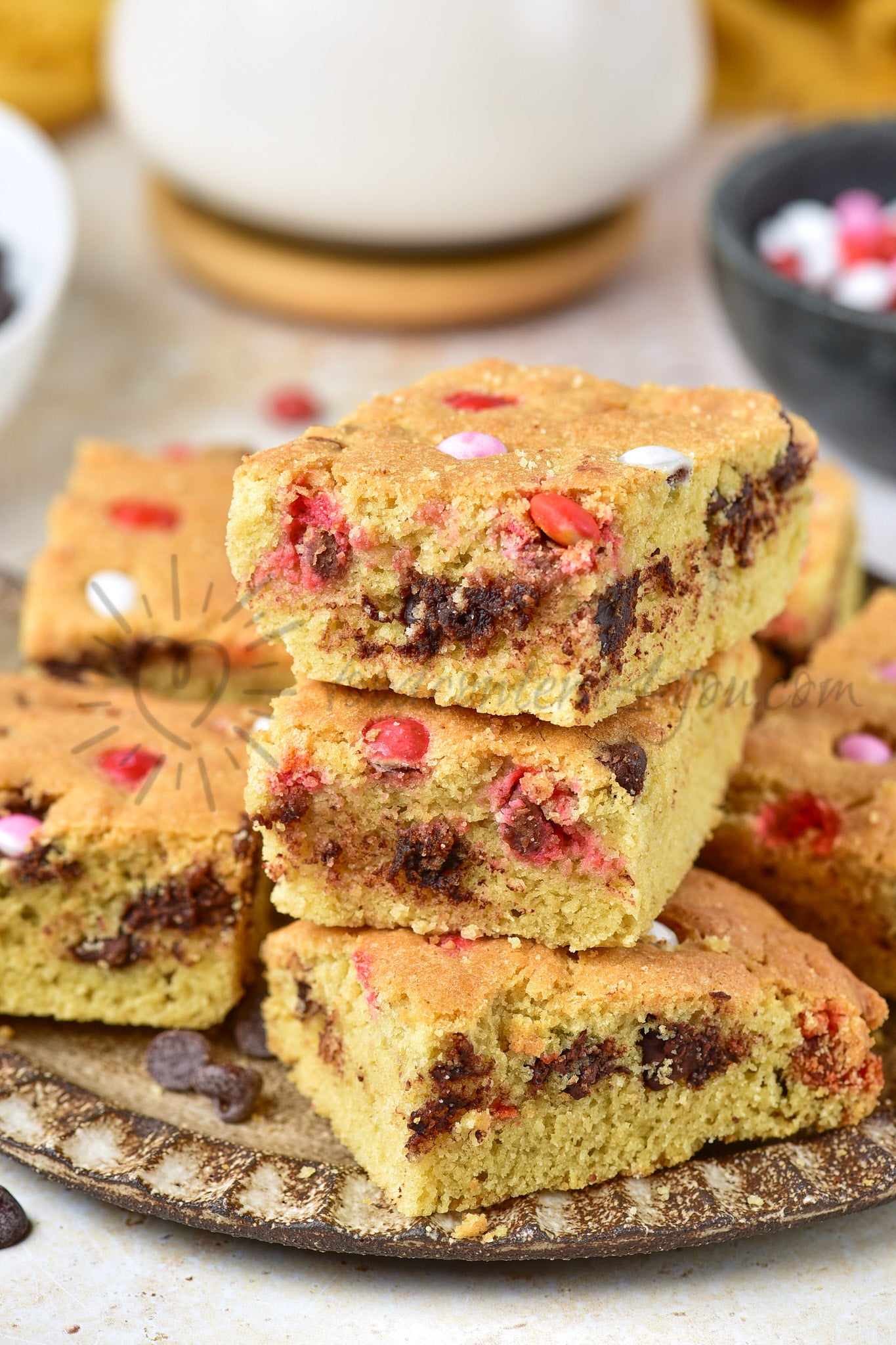 Valentine's M&M Cookie Bars - Set 5 of 5