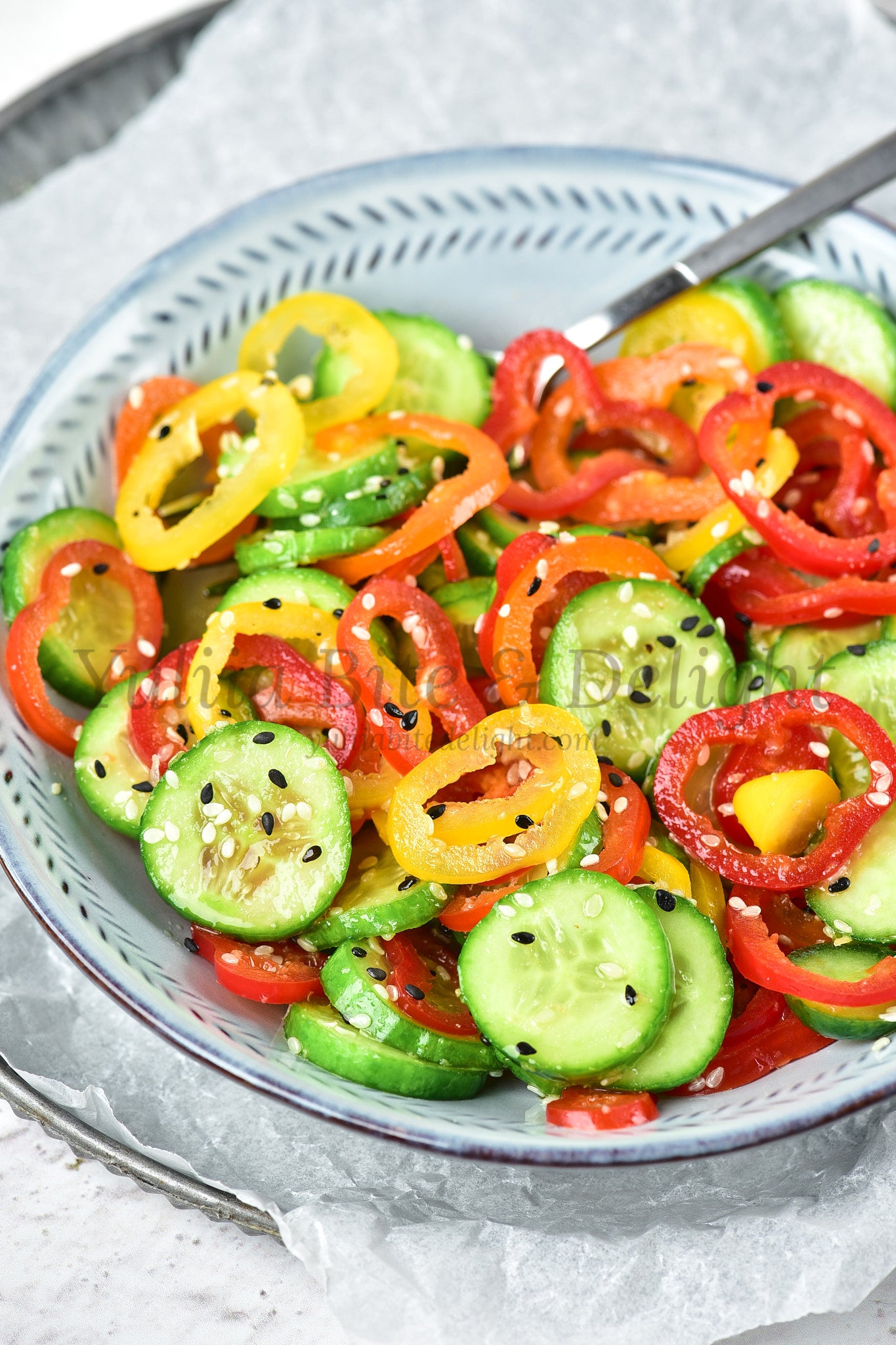 Pepper Cucumber Salad - Set 4 of 5