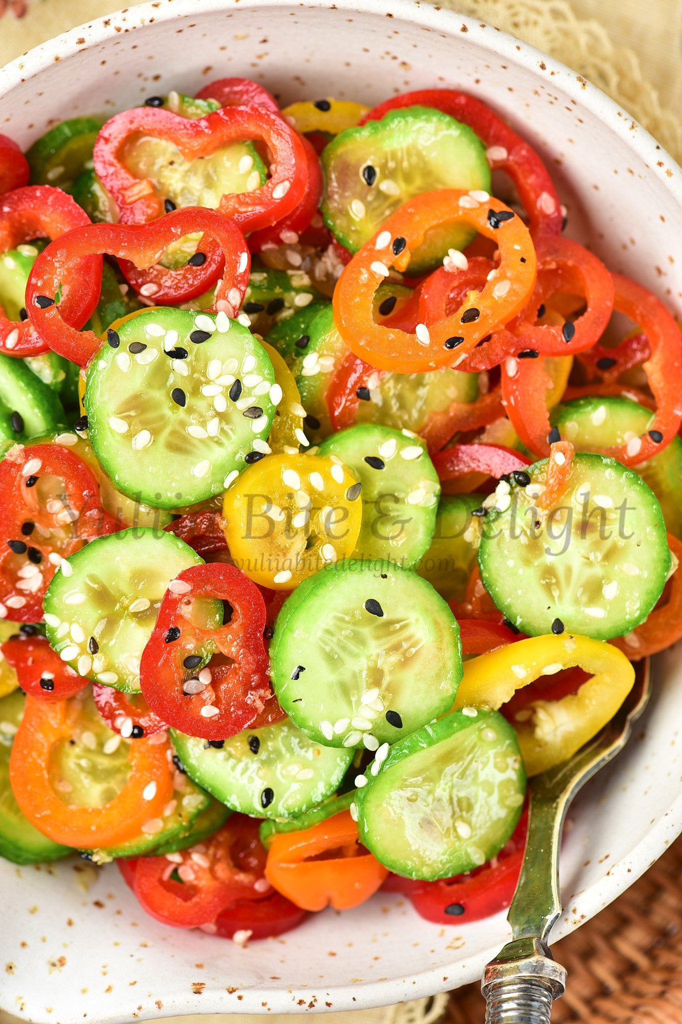 Pepper Cucumber Salad - Set 5 of 5