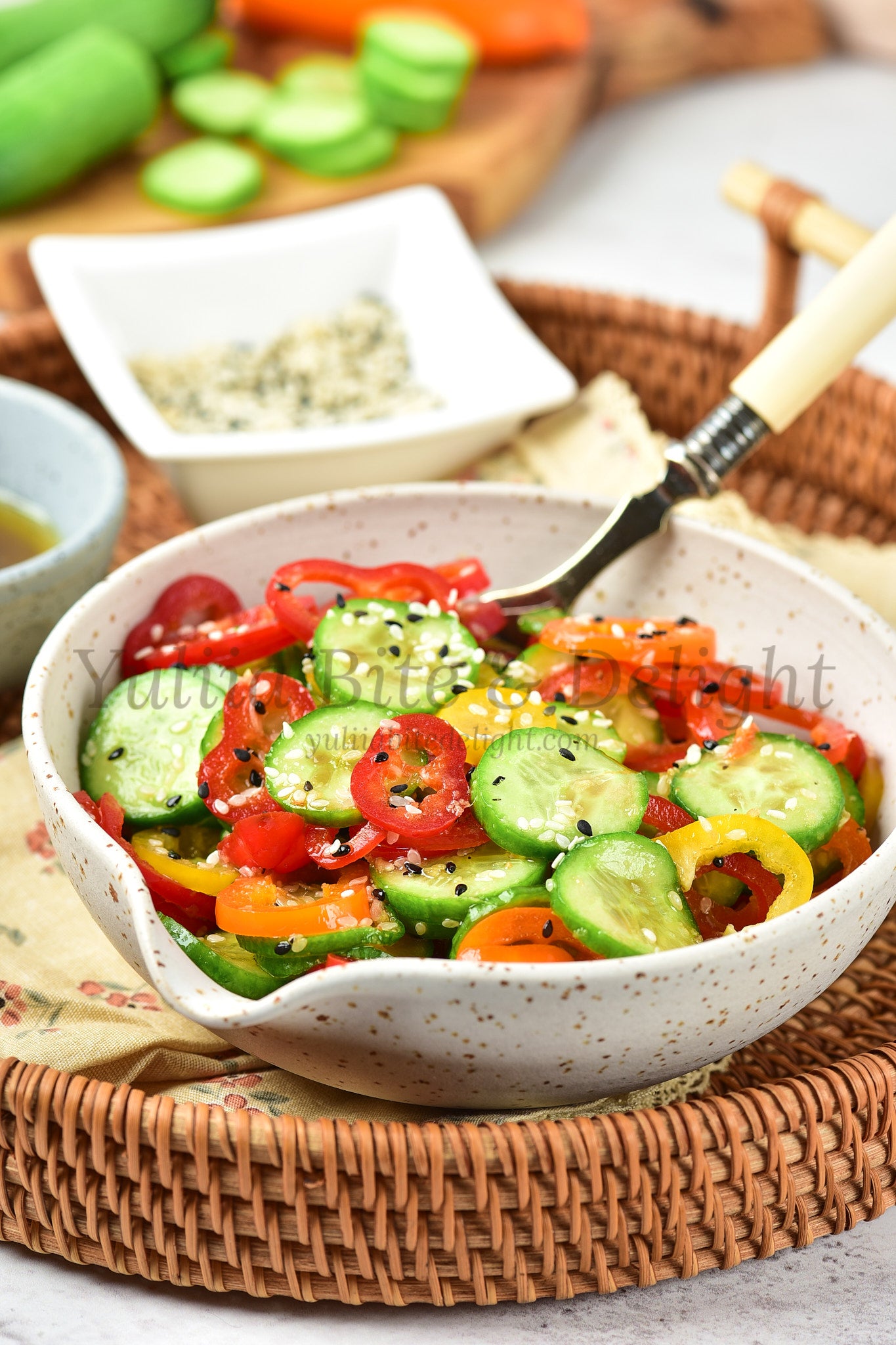 Pepper Cucumber Salad - Set 5 of 5