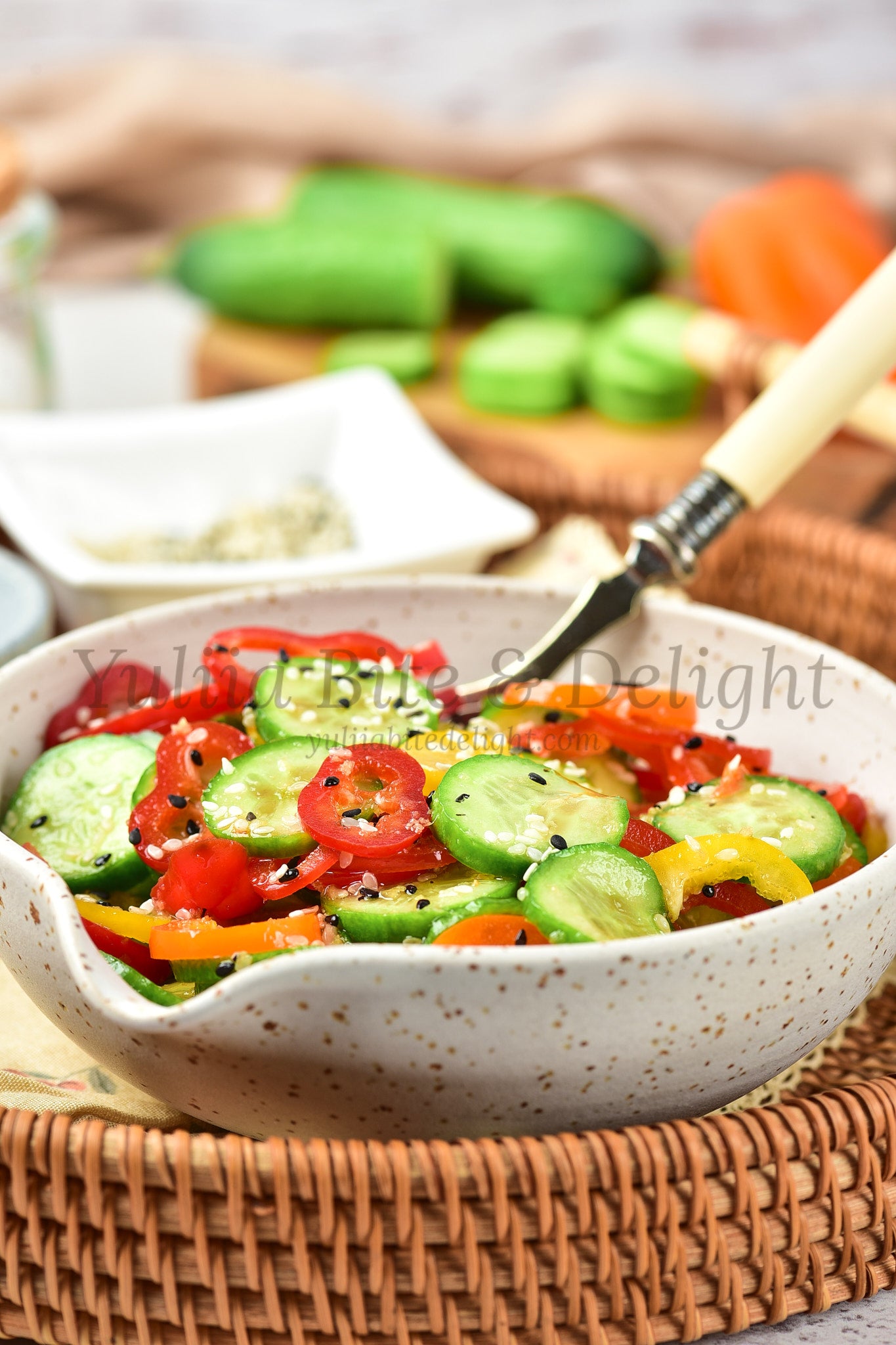 Pepper Cucumber Salad - Set 5 of 5