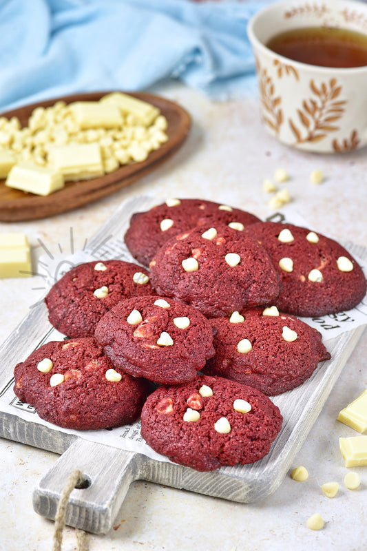 Red Velvet White Chocolate Cookies - Set 5 of 5