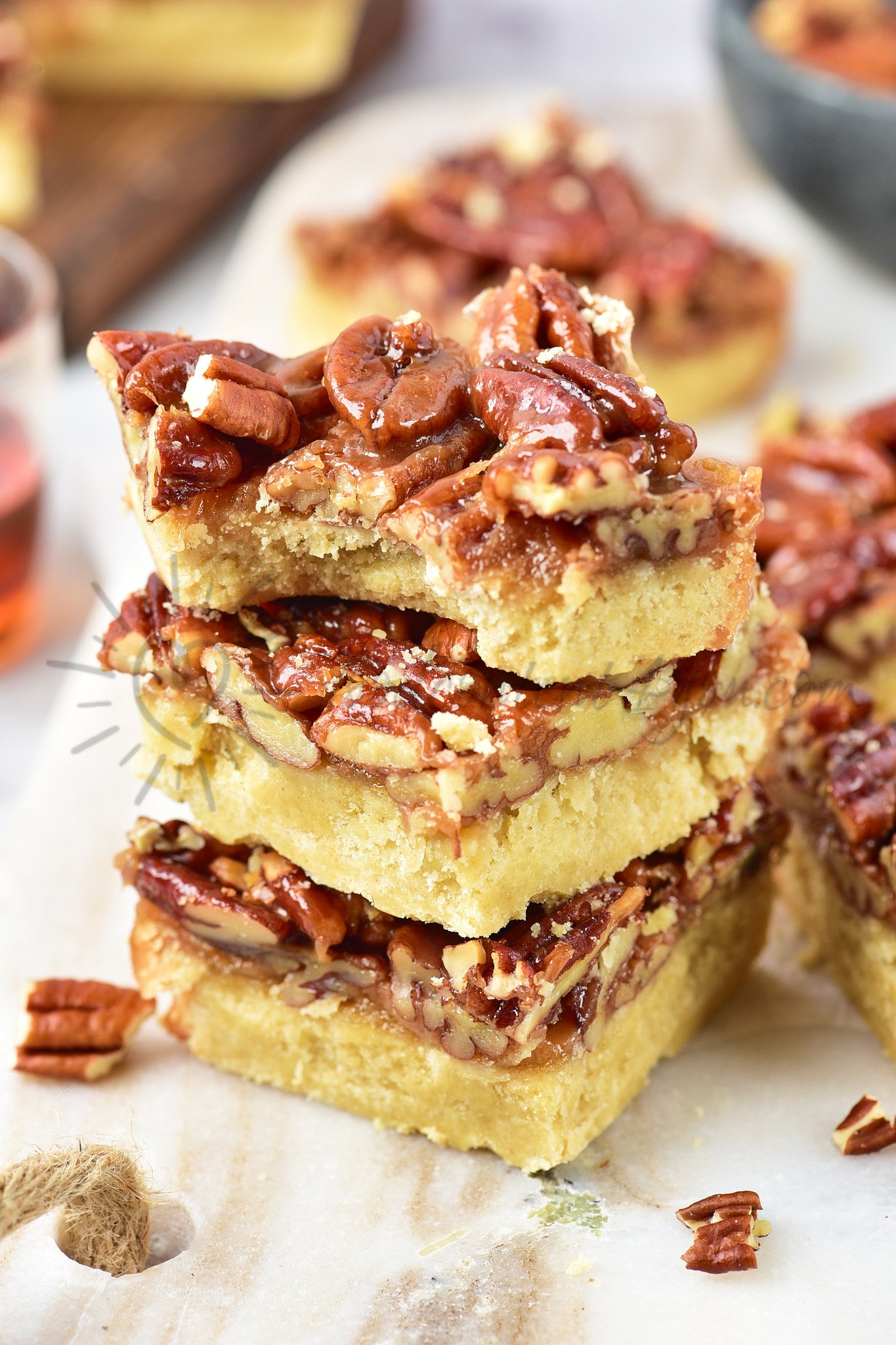 Pecan Pie Bars - Set 5 of 5